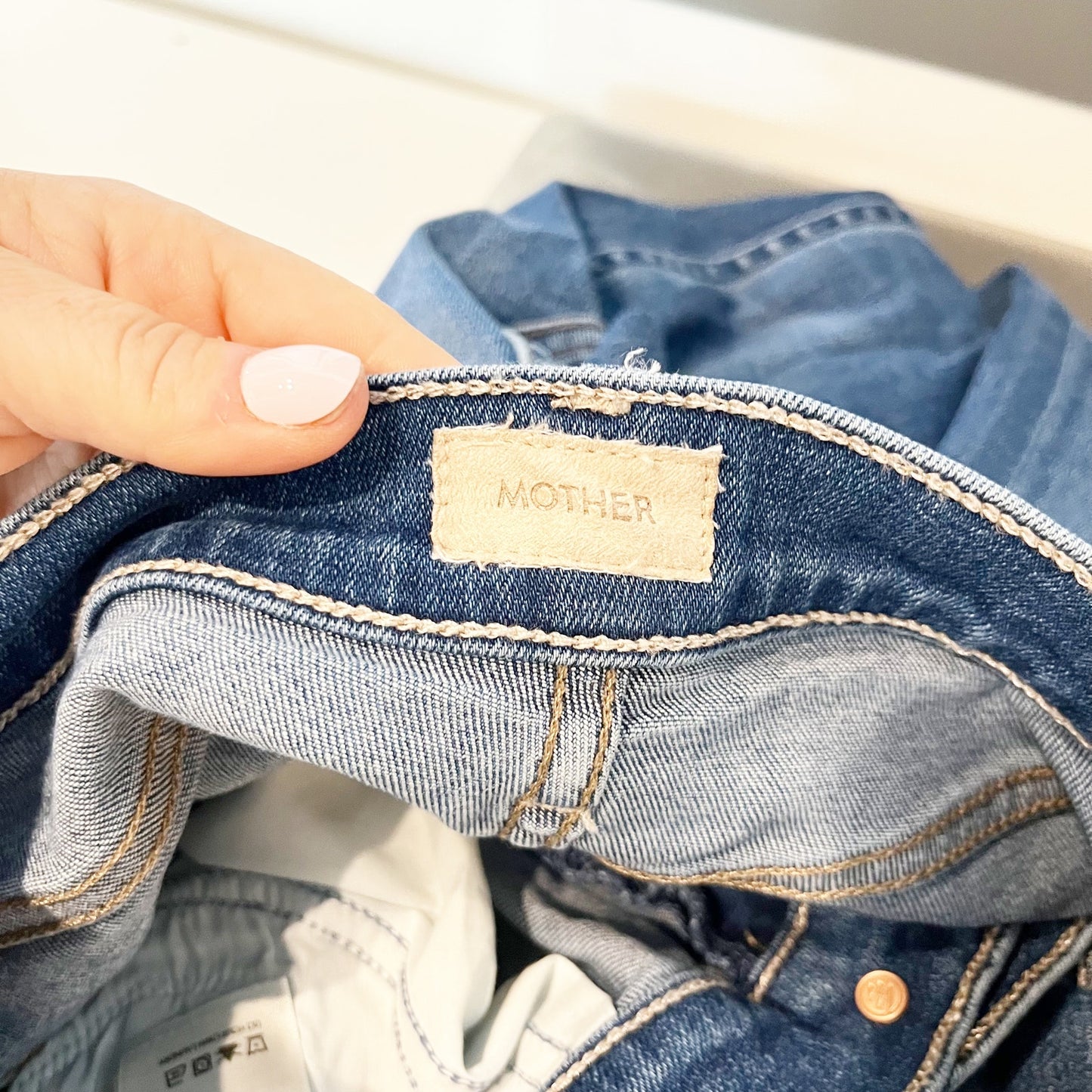 Mother The Smarty Pants Flood Mid Rise Straight Leg Jeans Connect The Dots 26
