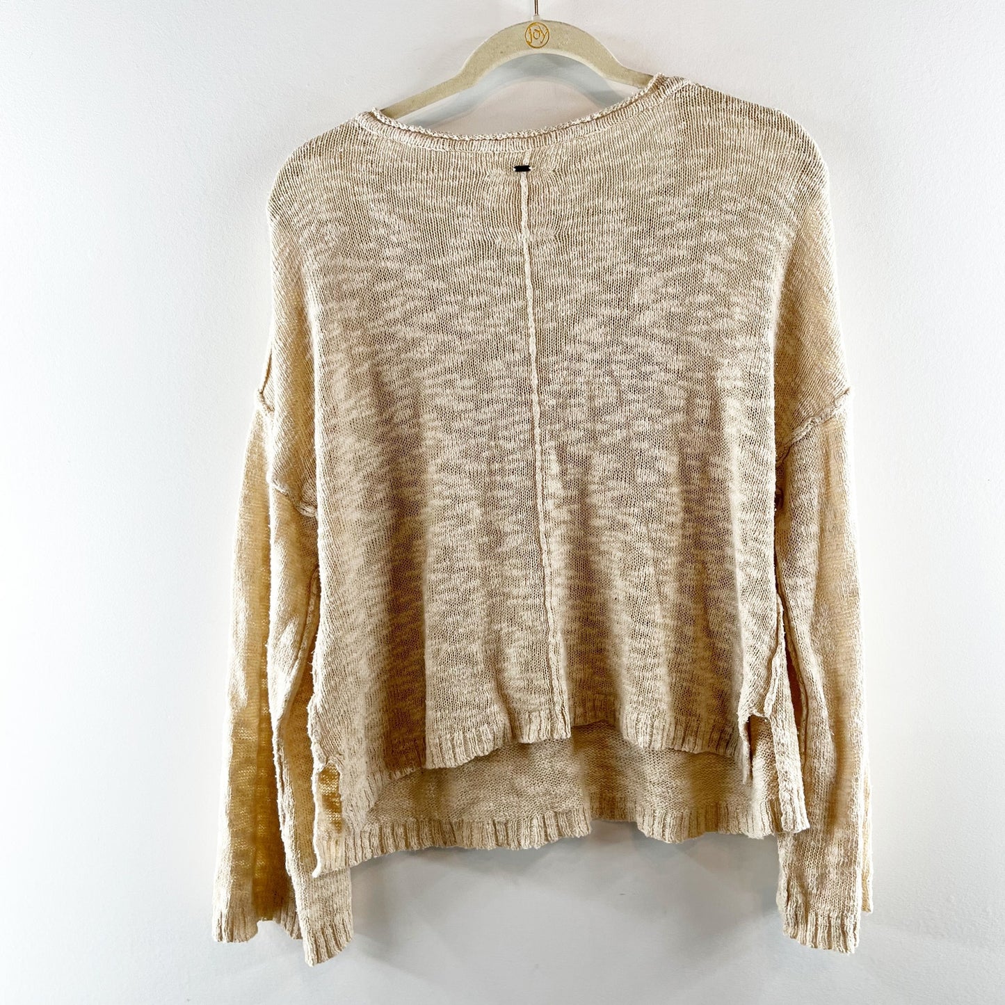 Rip Curl Long Sleeve Lightweight V Neck Sweater Tan Medium
