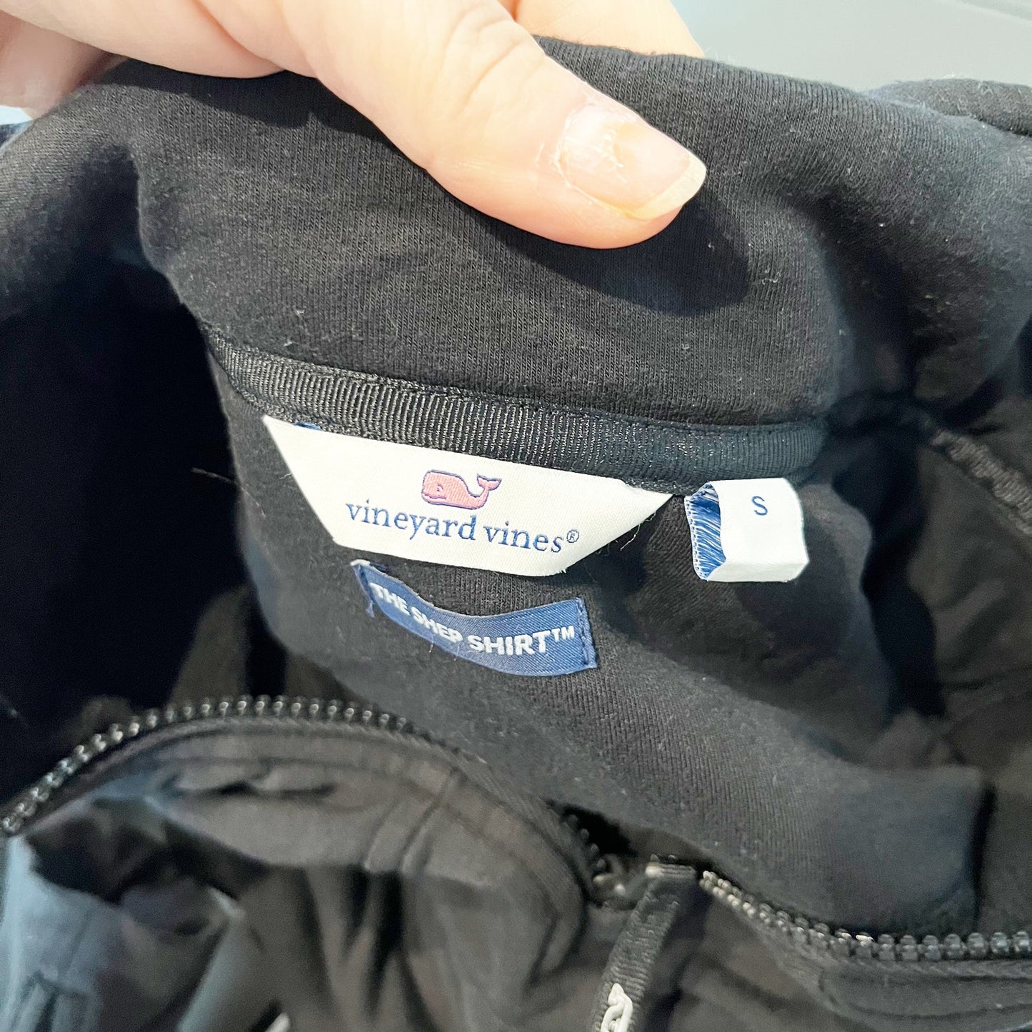Vineyard Vines Dreamcloth Shep Long Sleeve Sweatshirt Jet Black Small