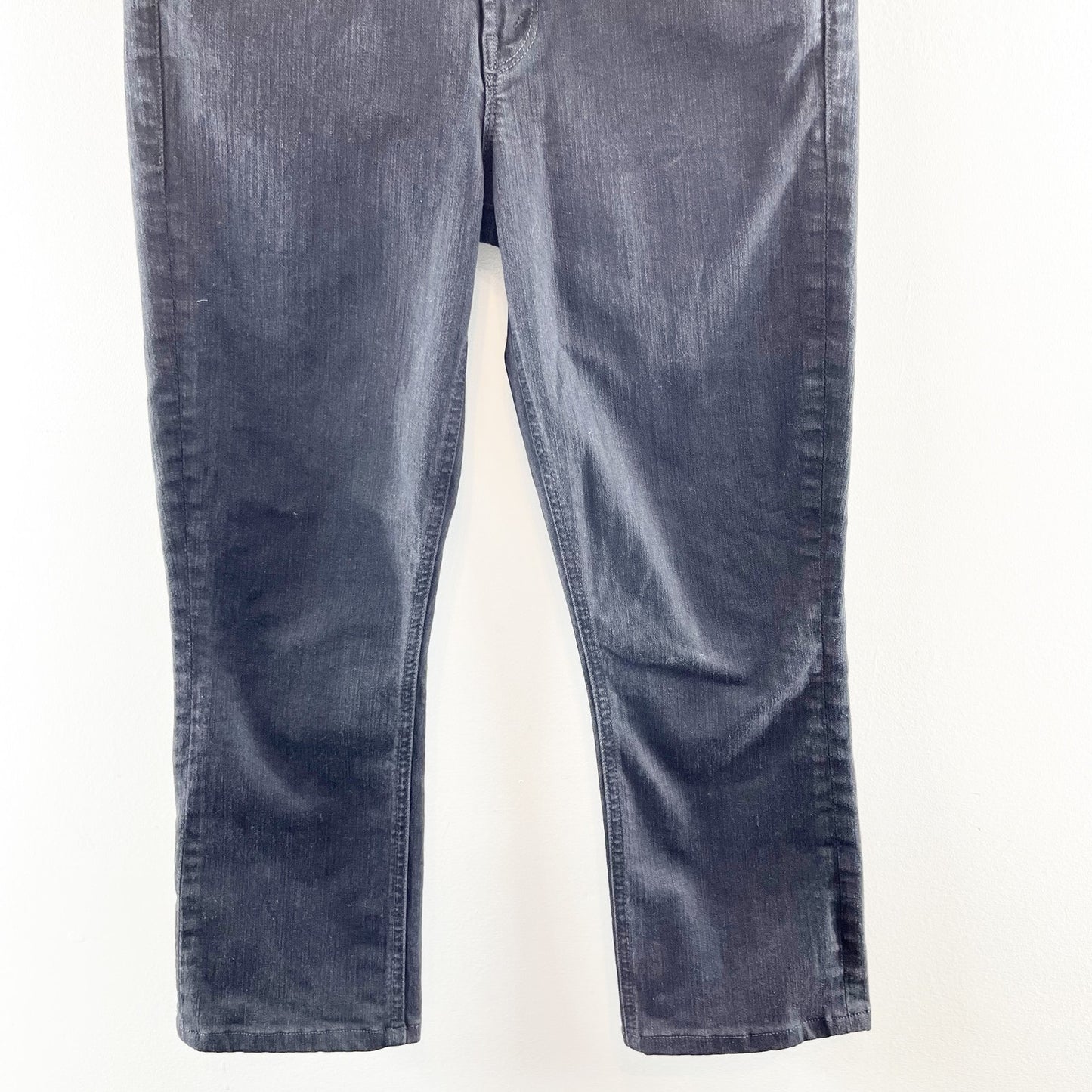 Mother The Mid Rise Dazzler Crop Ankle Jeans Not Guilty Wash Black 29 / 8