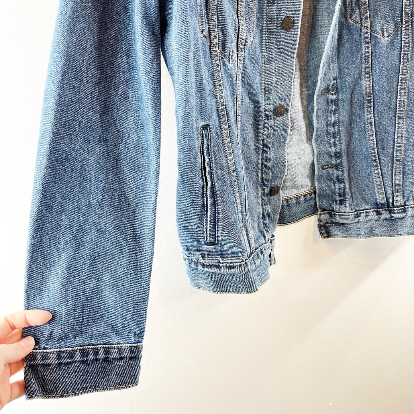 Levi's Denim Button-Front Original 90s Trucker Jacket Cool The Drama Blue Medium