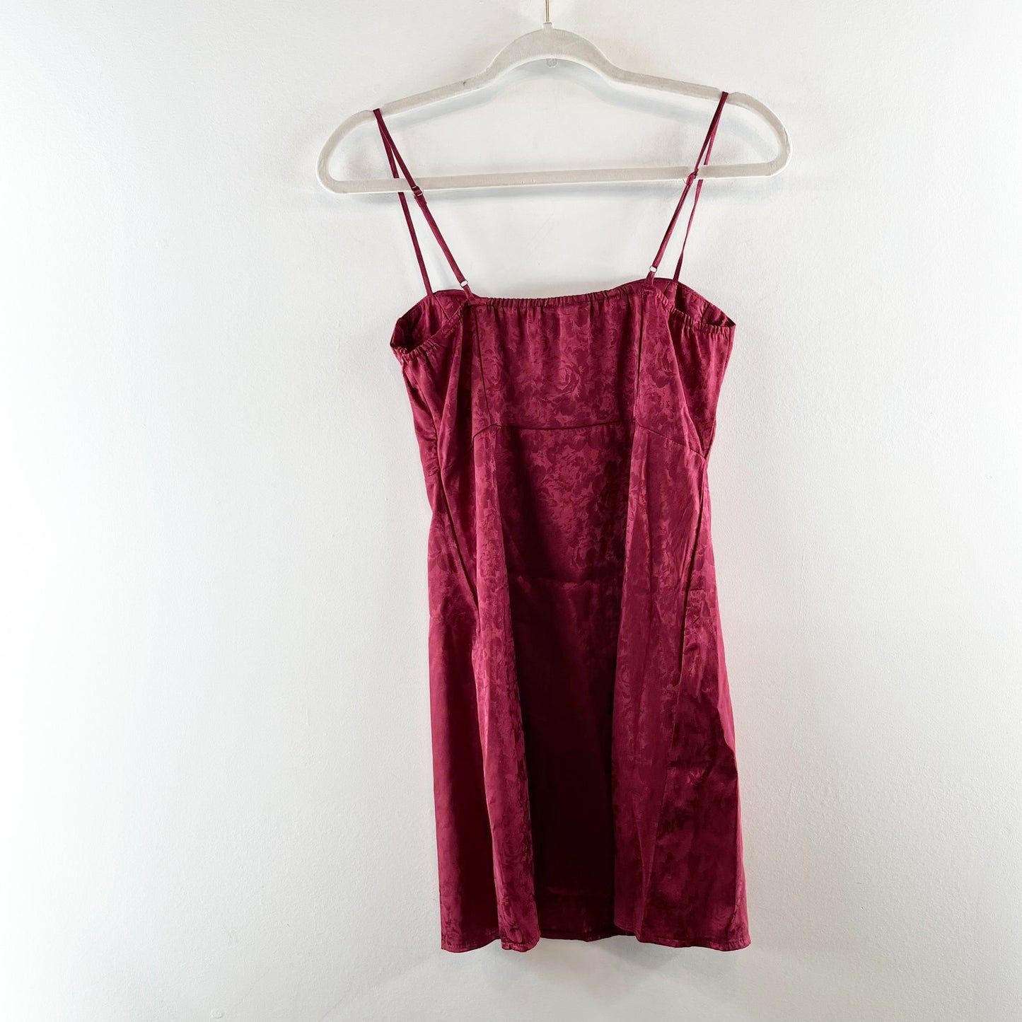 Princess Polly Diva Satin Floral Sleeveless Underwired Mini Dress Red 4