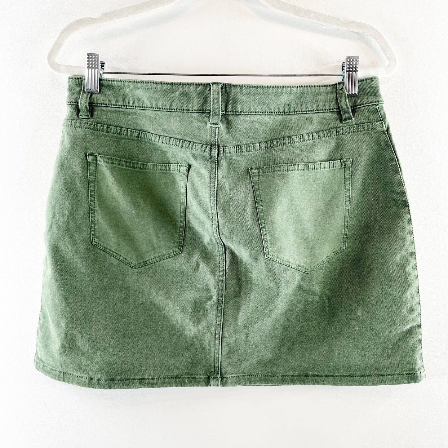 Vineyard Vines Cotton Denim Mini Skirt Green 10