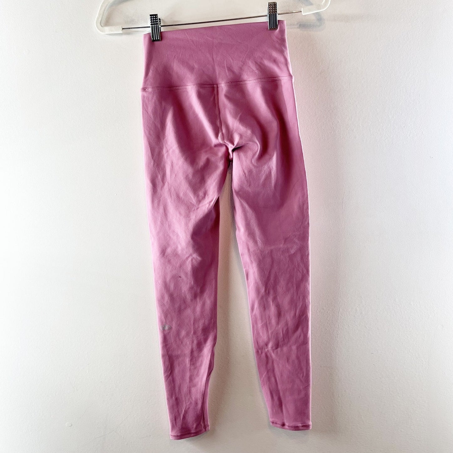 Alo High Waist 7/8 Airbrush Leggings in Pink Wild Rose XS