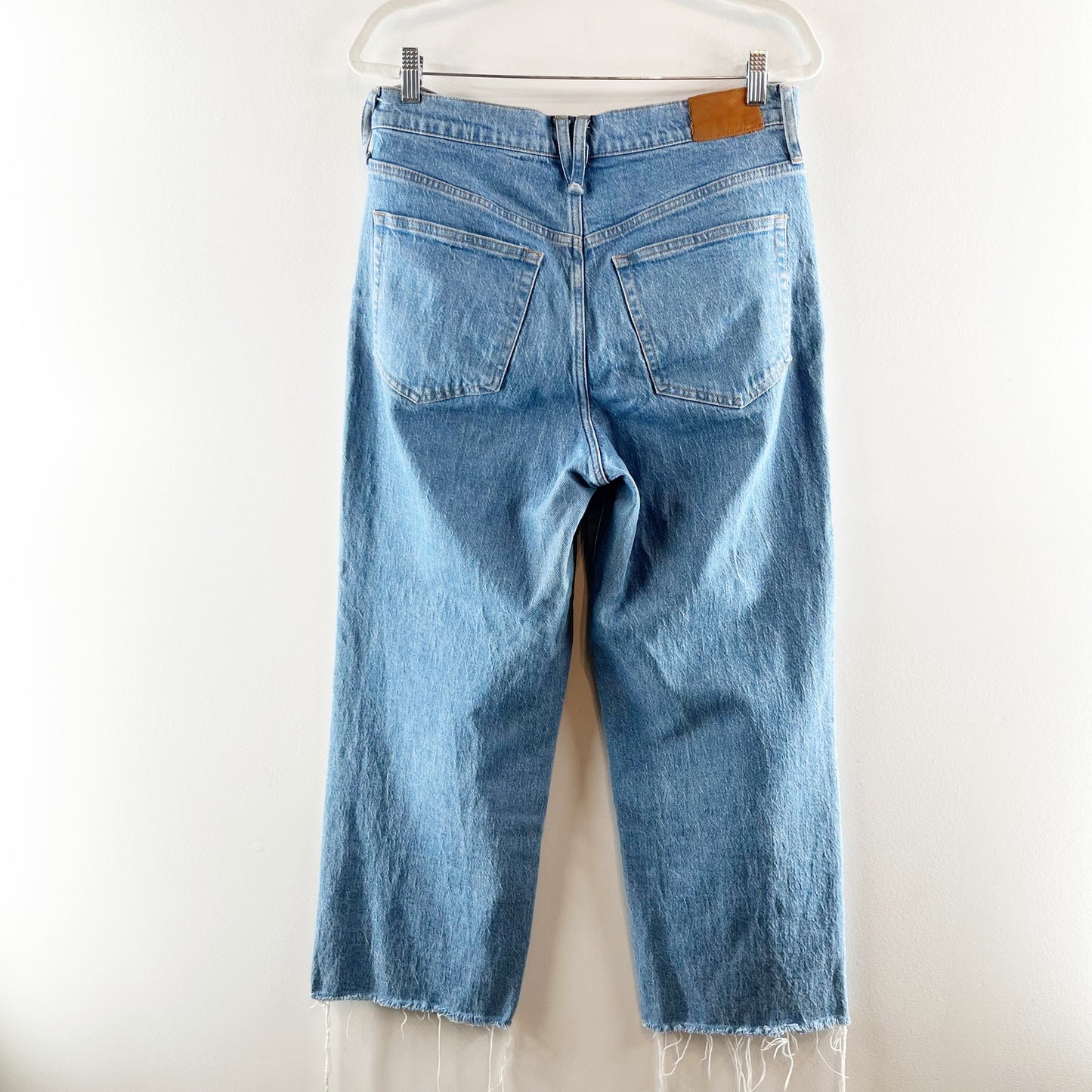 J. Crew Slim High Rise Wide Leg Jeans Light Indigo Wash Blue 30 / 10