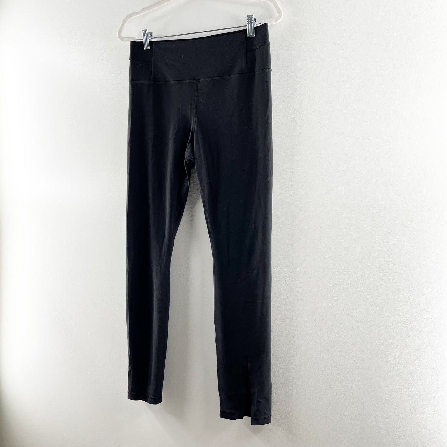 Athleta Aura High Rise Slit Flare Hem Pants Leggings Black Large