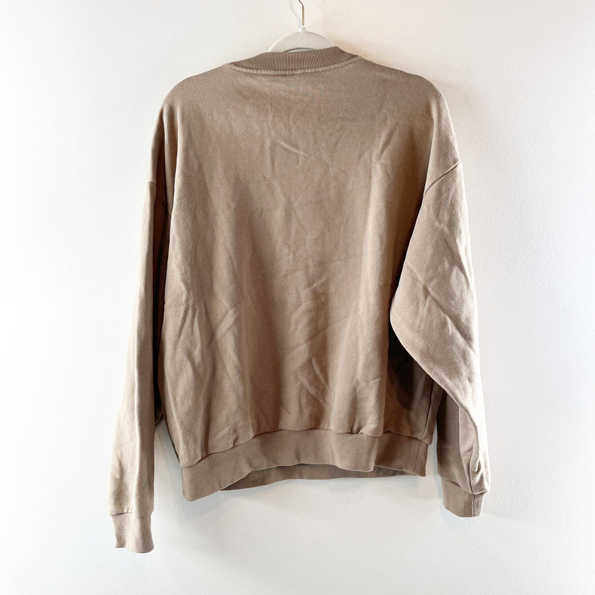 Alo Accolade Crewneck Sweatshirt Gravel Tan Small