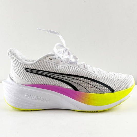 PUMA Darter Pro Running Shoes Sneakers White Purple Yellow 6.5