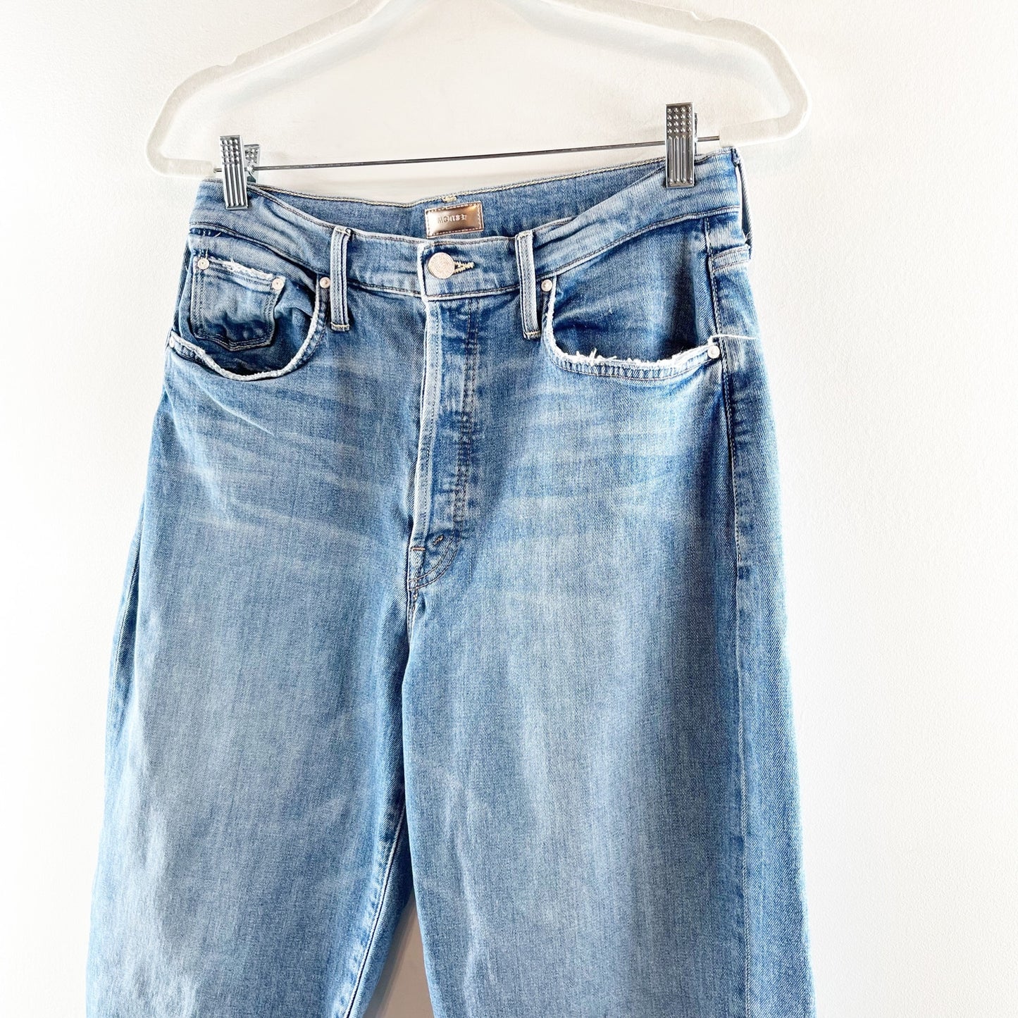 Mother The Curbside High Rise Straight Leg Ankle Jeans Secret Sister 29