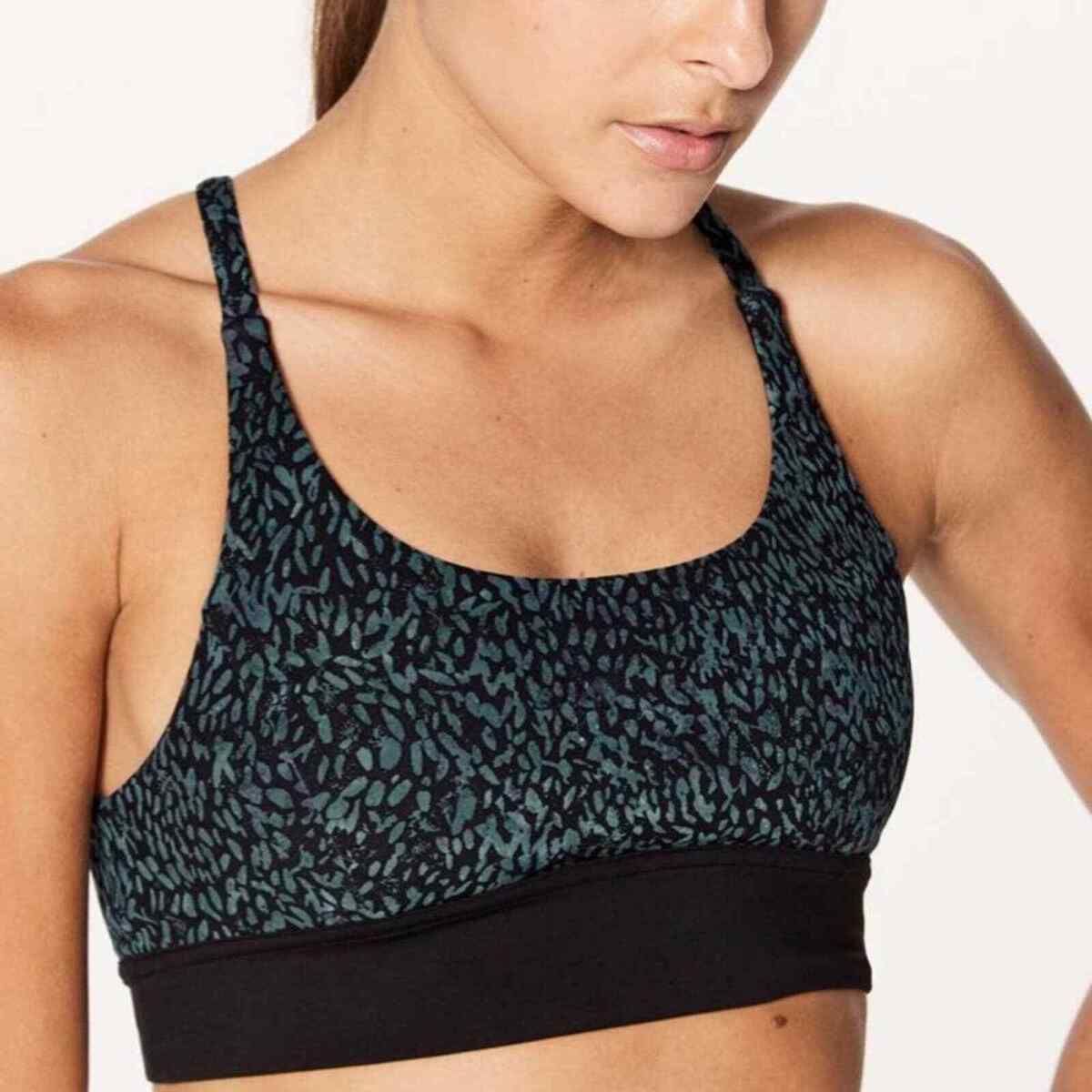 Lululemon Train Times Racerback Sports Bra Illuminate Multi Black / Black 4