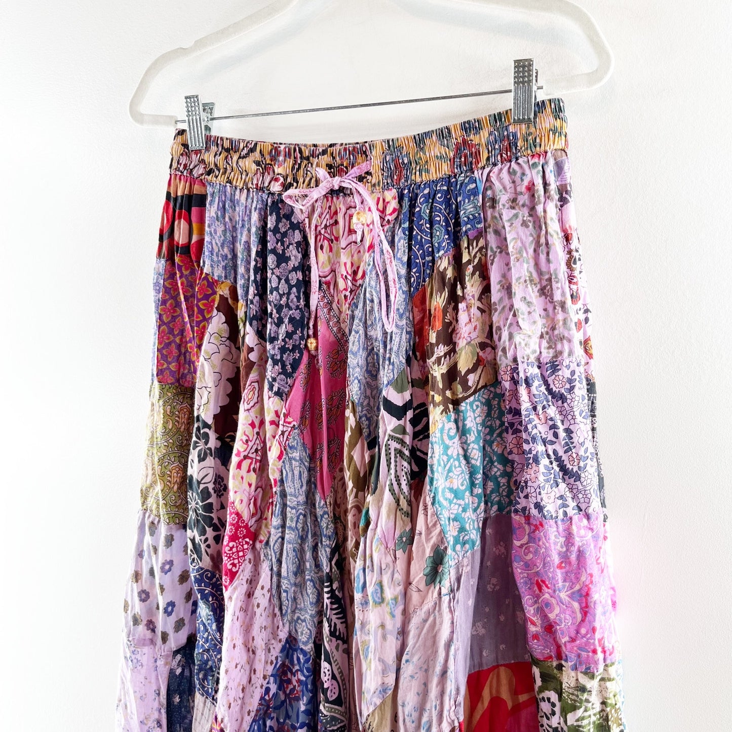 Gypsy Rose Made From The Earth Wear In Peace Bohemian Maxi Skirt Pink Medium