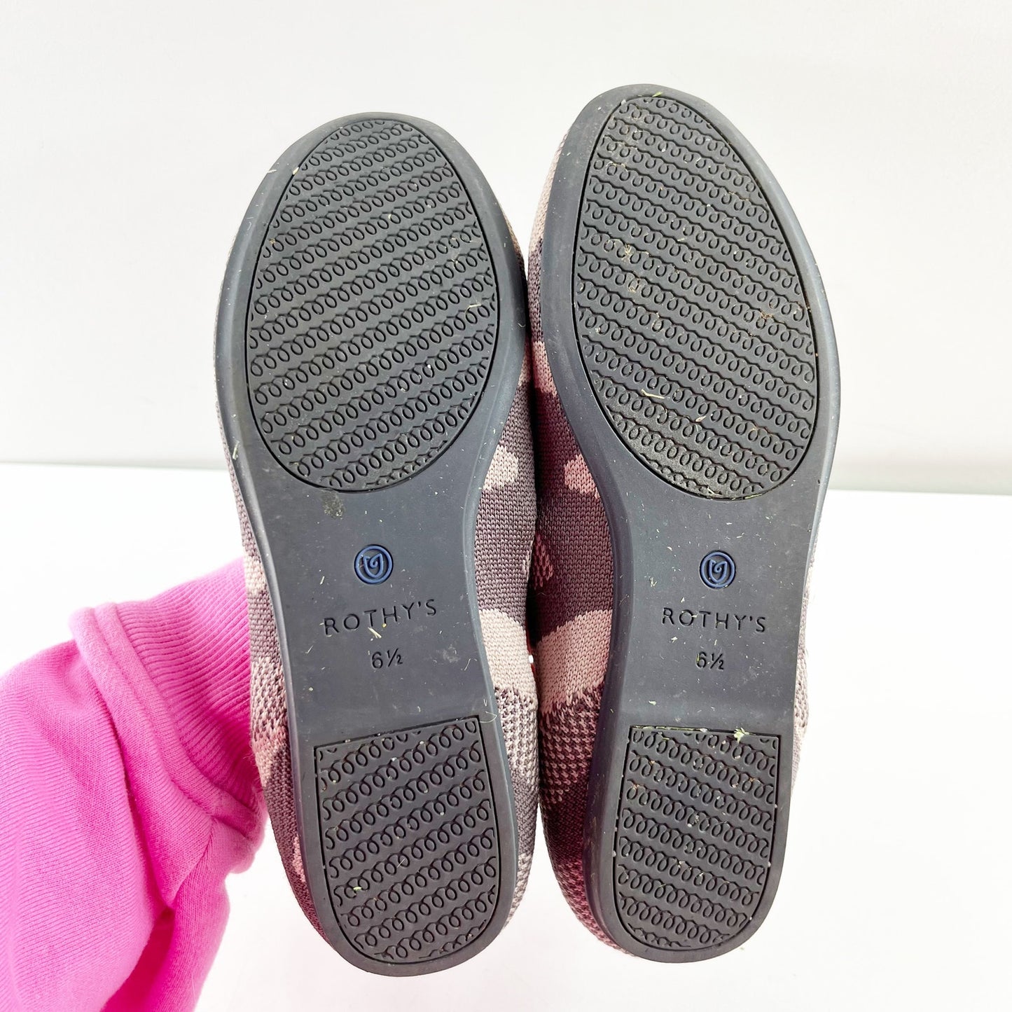 Rothy's Mink Camo Slip On Round Toe Loafers Flat Taupe Brown 6.5