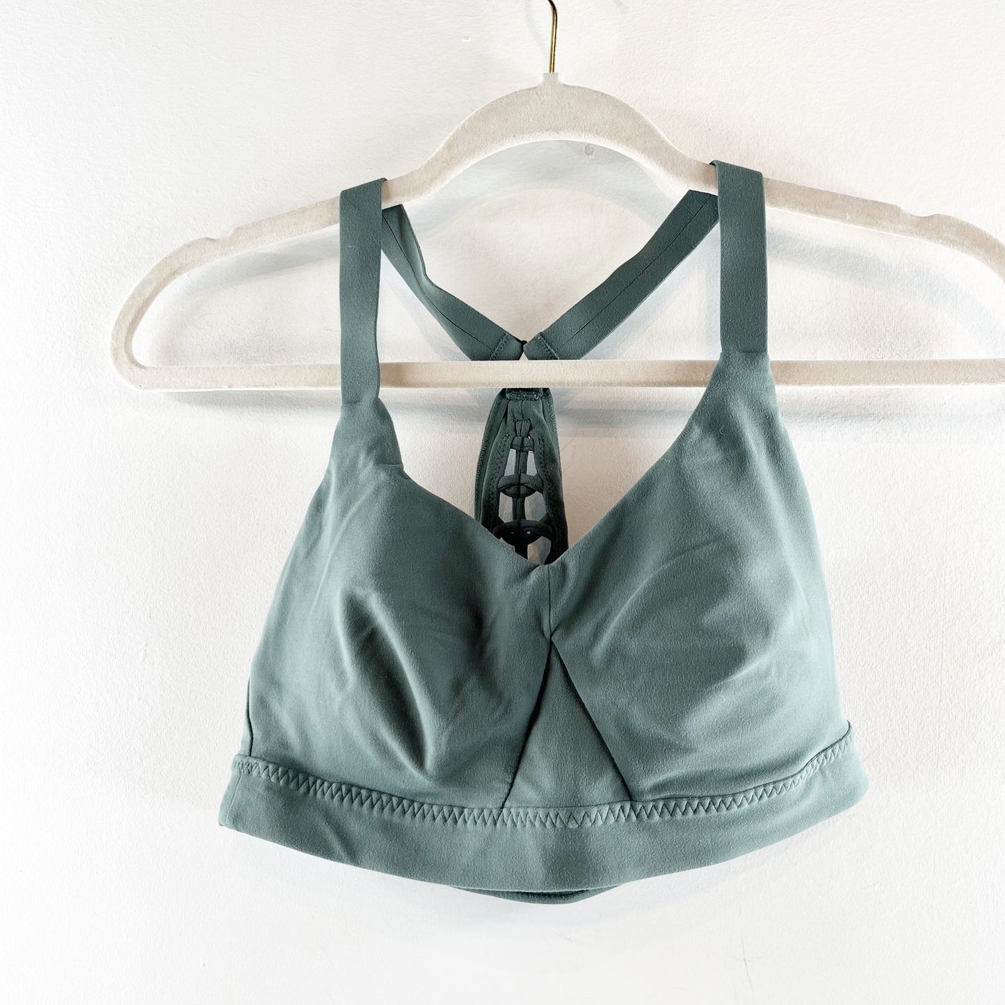 Athleta Savasana Macrame Set Sport Bra Leggings Maritime Pine Green Small