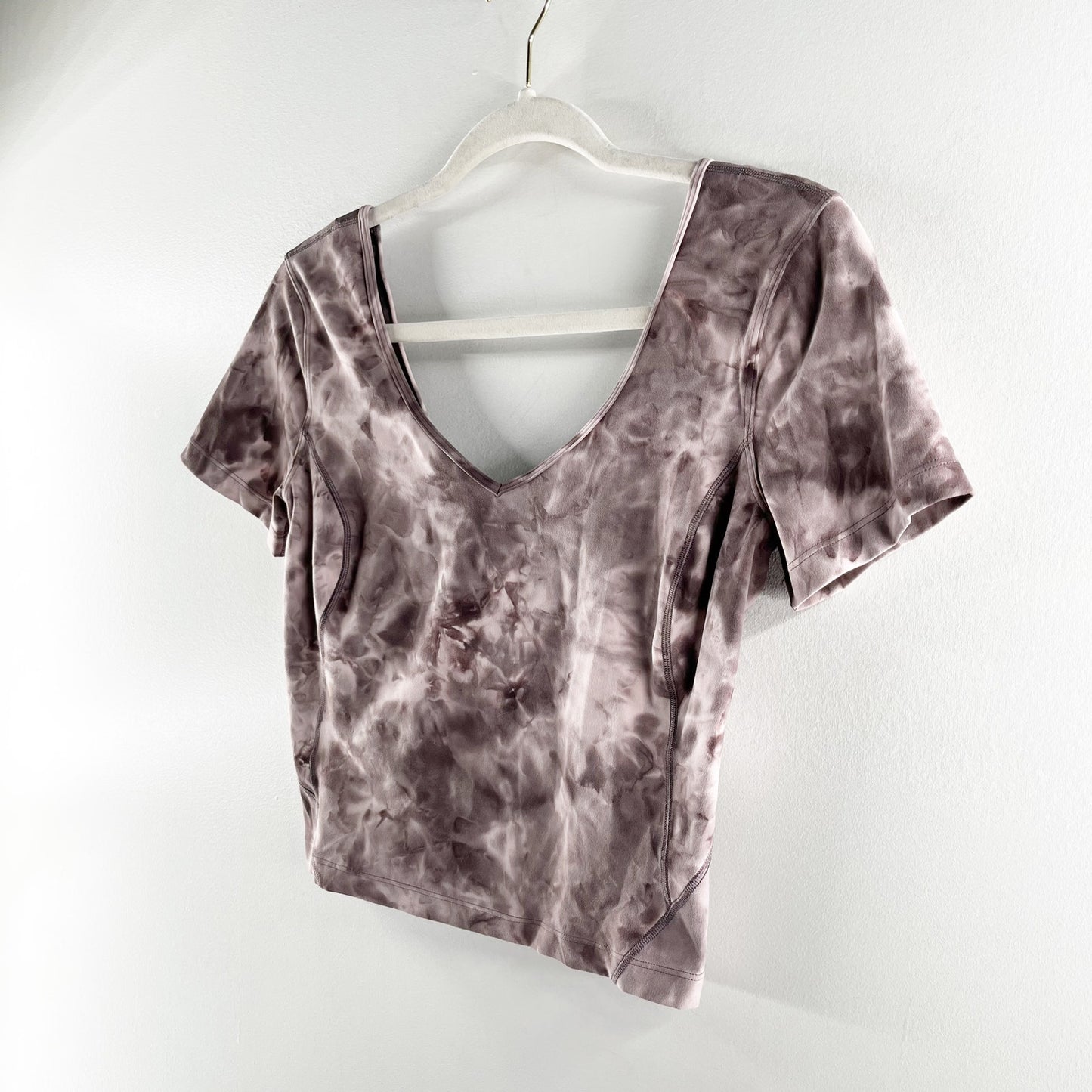 Lululemon Align T-Shirt Diamond Dye Mink Bery Lunar Rock Shadow Grey 6
