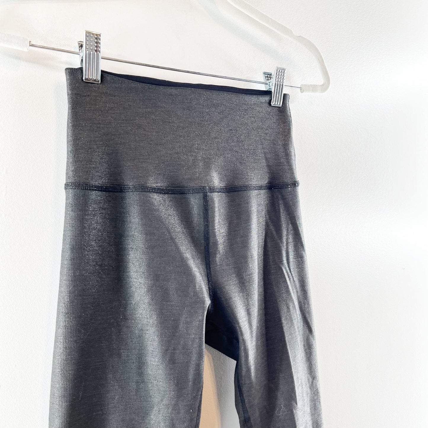 Beyond Yoga High Waisted Midi Leggings Foil Black Medium