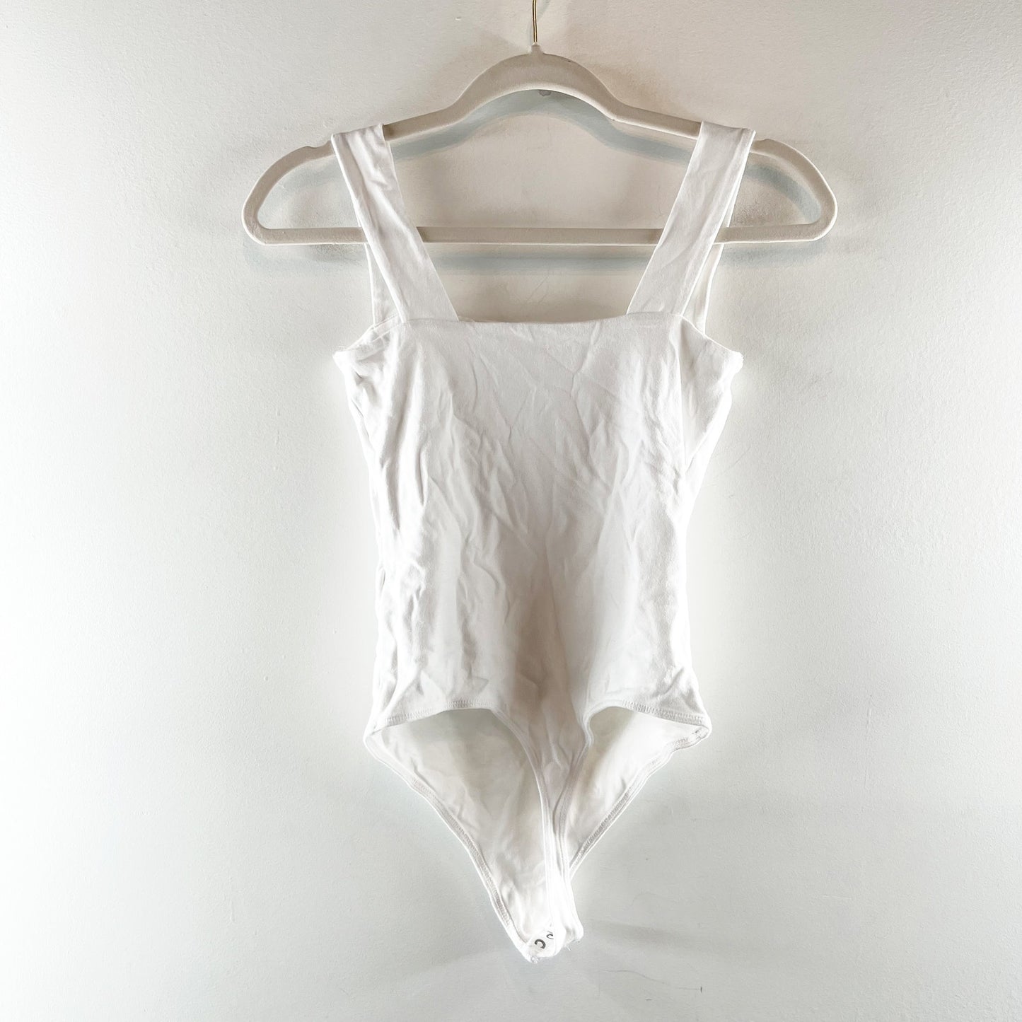 Abercrombie Square Neck Tank Top Bodysuit White Small