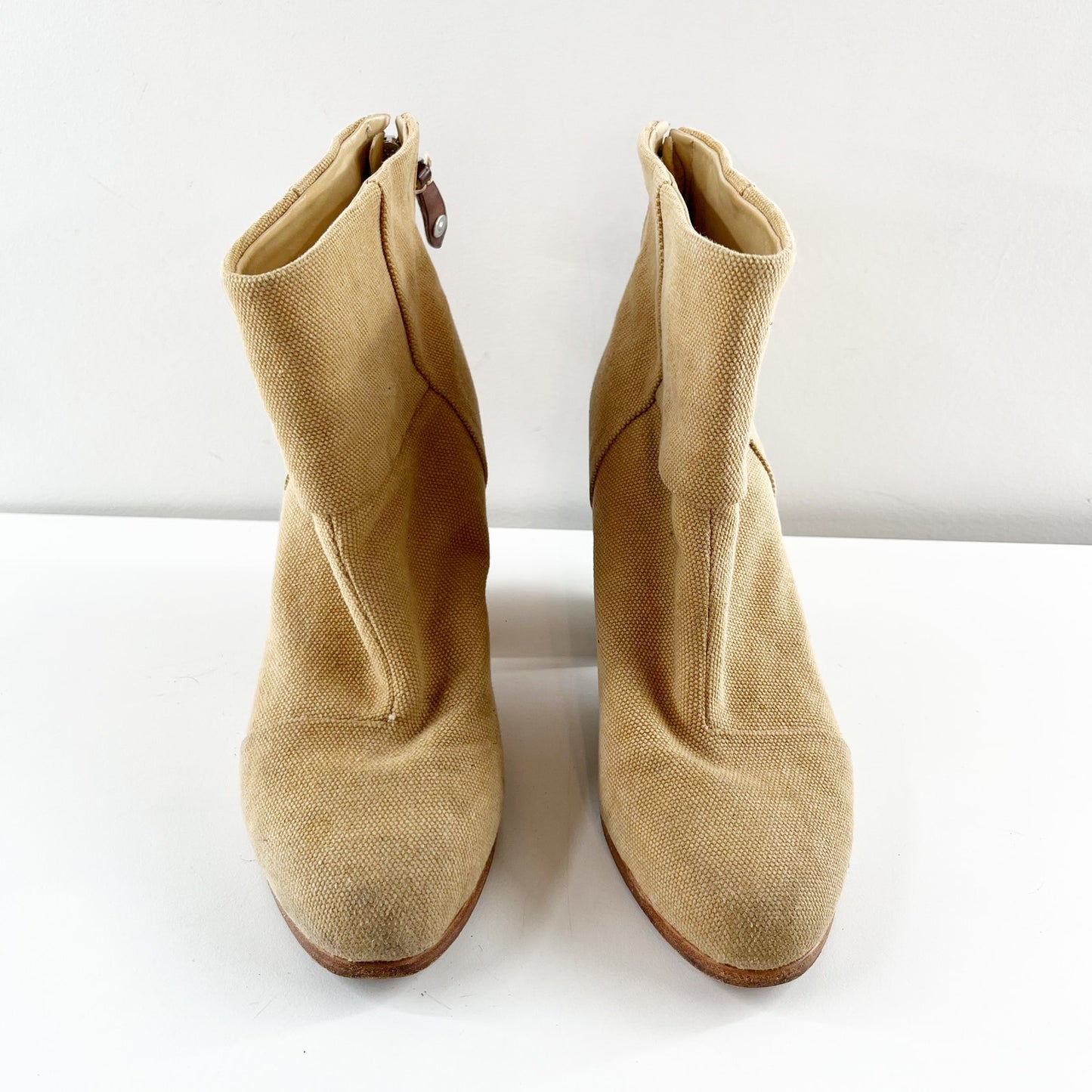 Rag & Bone Classic Newbury Ankle Booties Iron Tan 9