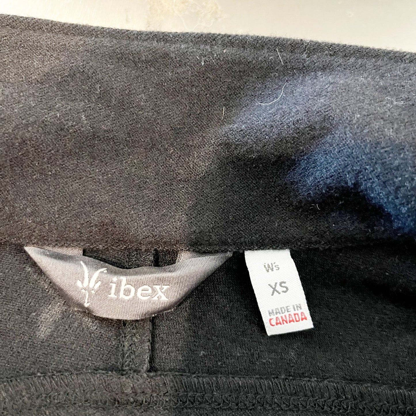 Ibex Climawool Wool Stretch Woven Long Sleeve Full Zip Outdoor Jacket Black XS