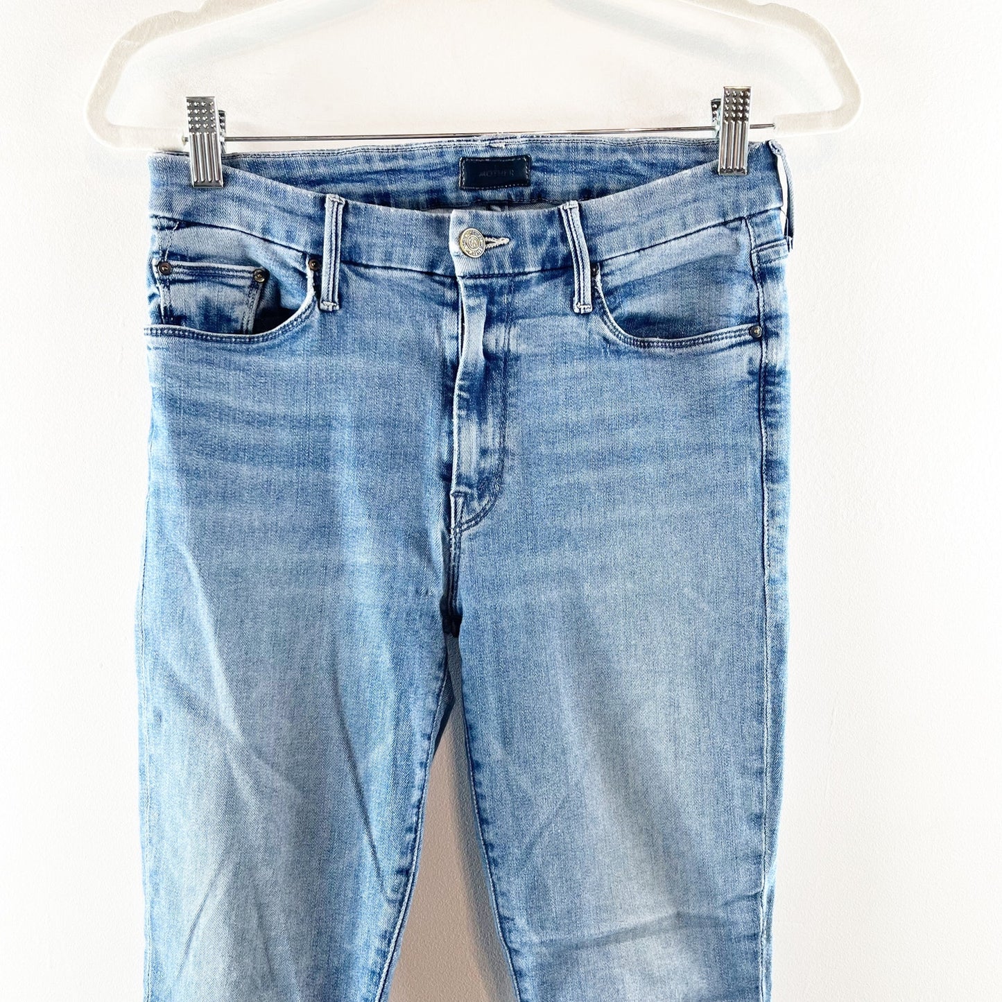 Mother The Mid Rise Looker Ankle Skinny Jeans Blue We The Animals