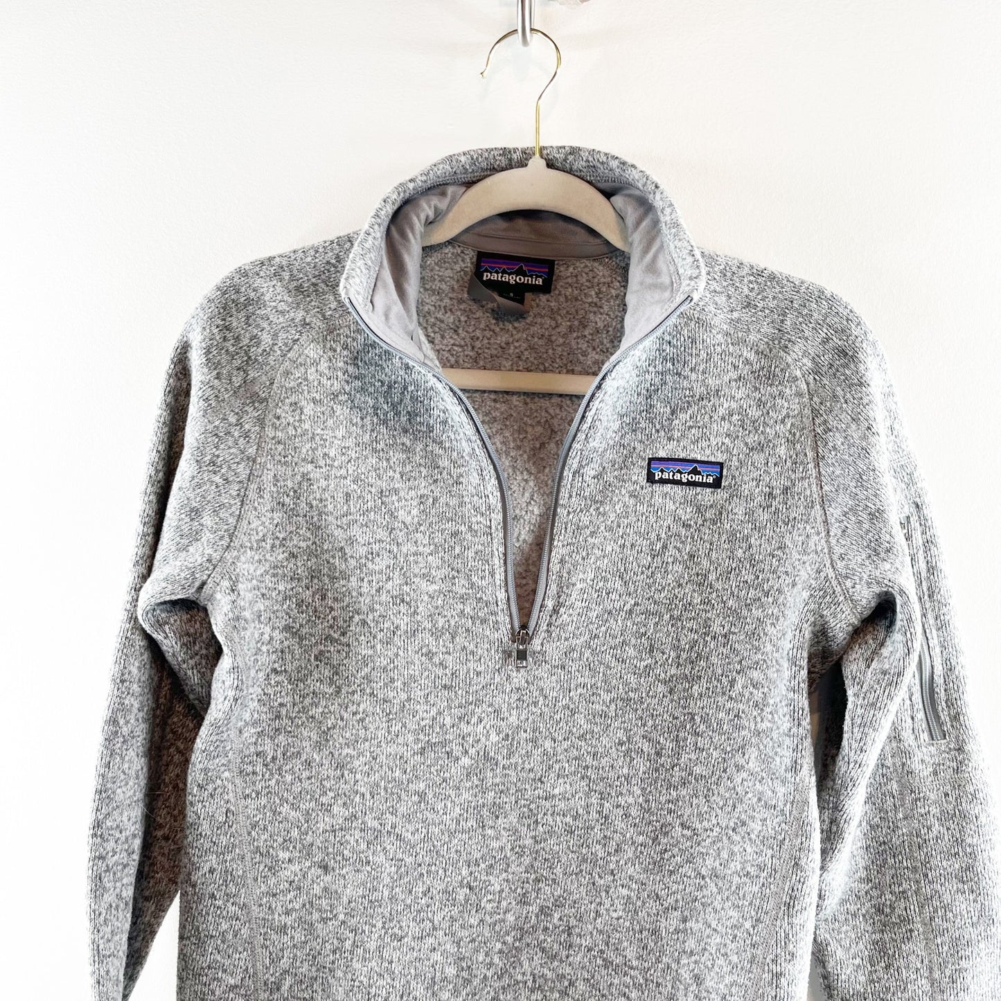 Patagonia 1/4 Zip Better Sweater Pullover Fleece Jacket Birch Gray Small