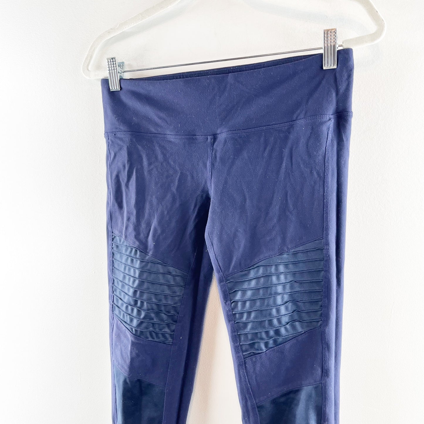 Alo Yoga Moto Leggings Pants Navy Blue Medium