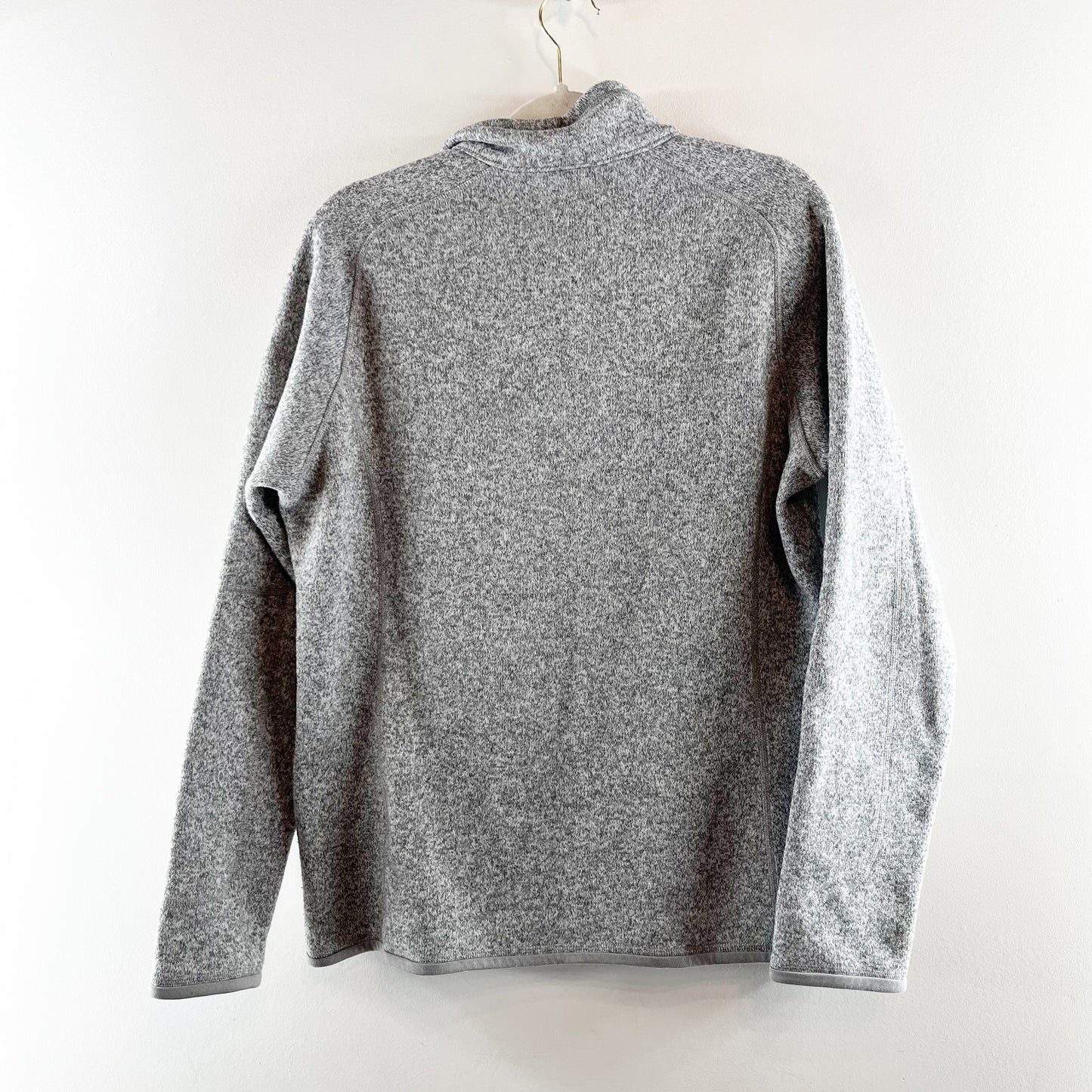 Patagonia Fleece Long Sleeve 1/4 Zip Better Sweater Jacket Birch White Gray XL