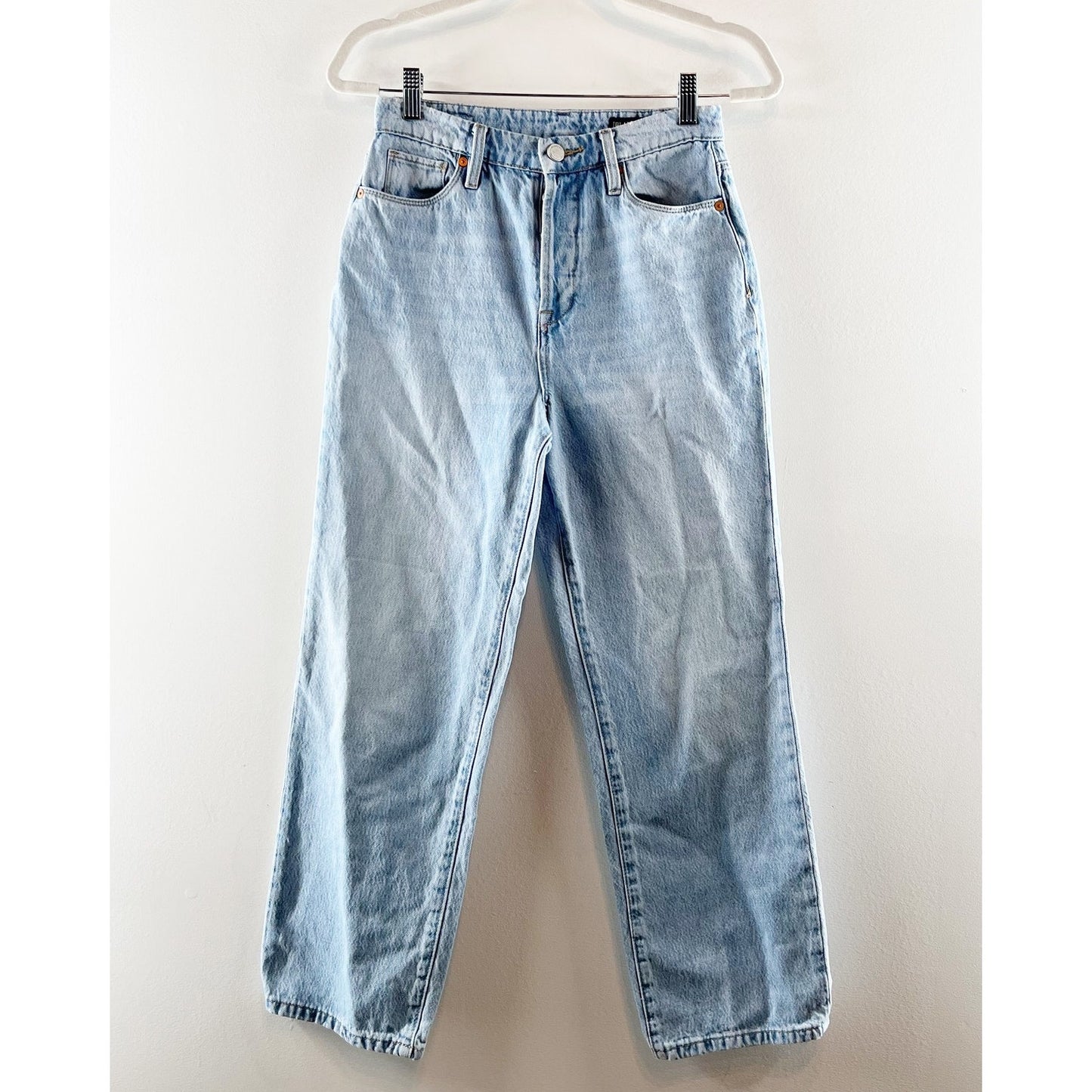 Blank NYC The Baxter Cropped High Rise Straight Leg Mom Jeans Blue 26 / 2
