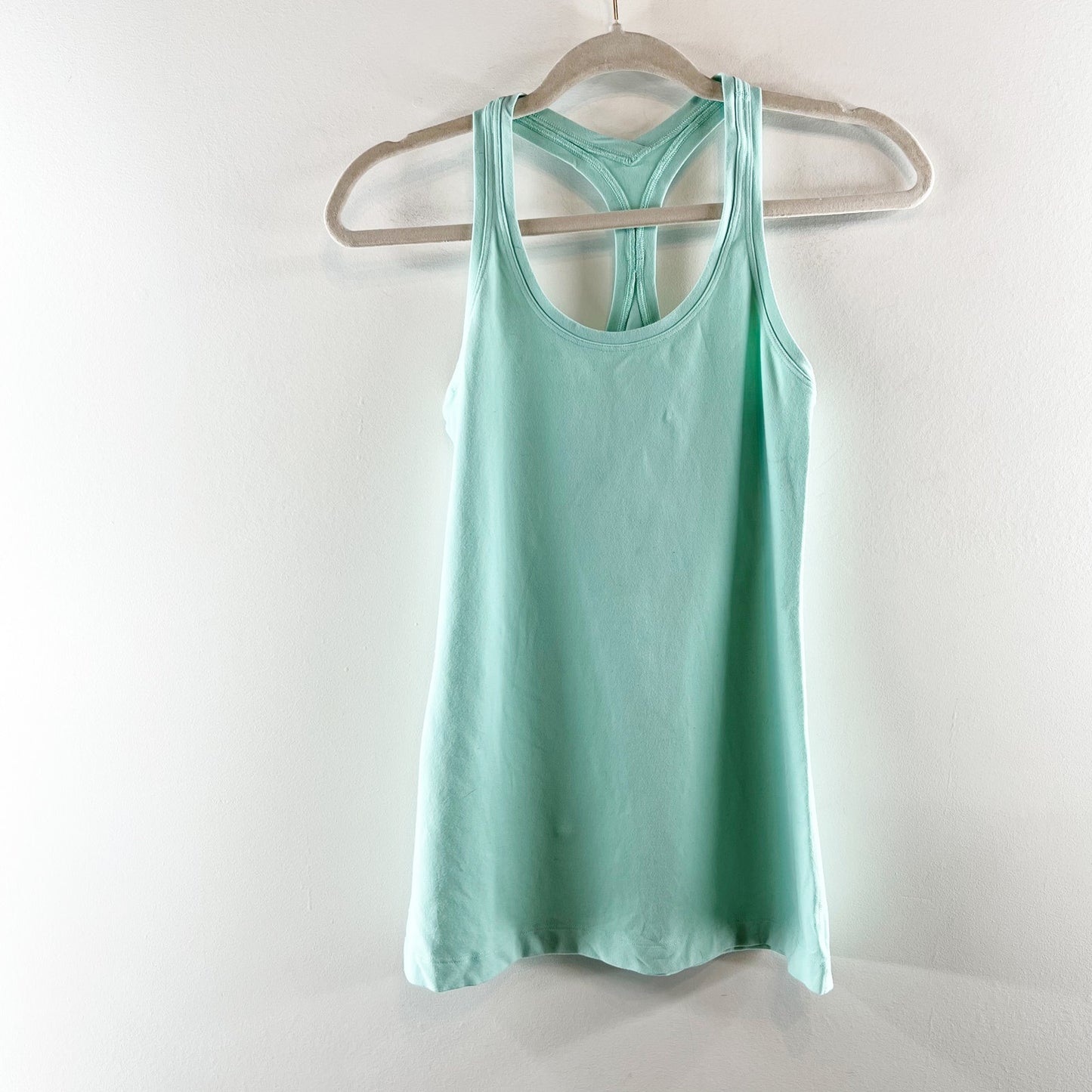 Lululemon Cool Racerback Tank Top Heathered Menthol Green 6