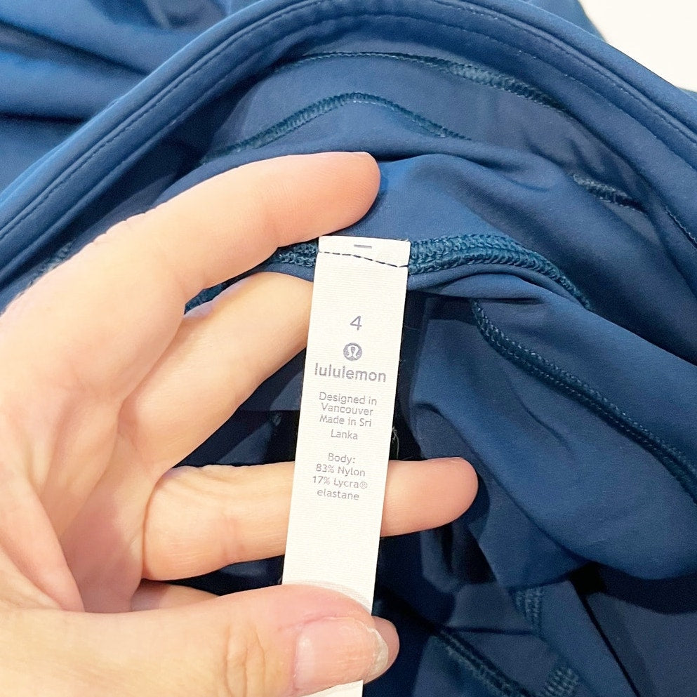 Lululemon Break Free Crop 17" Leggings Night Tide Blue 4