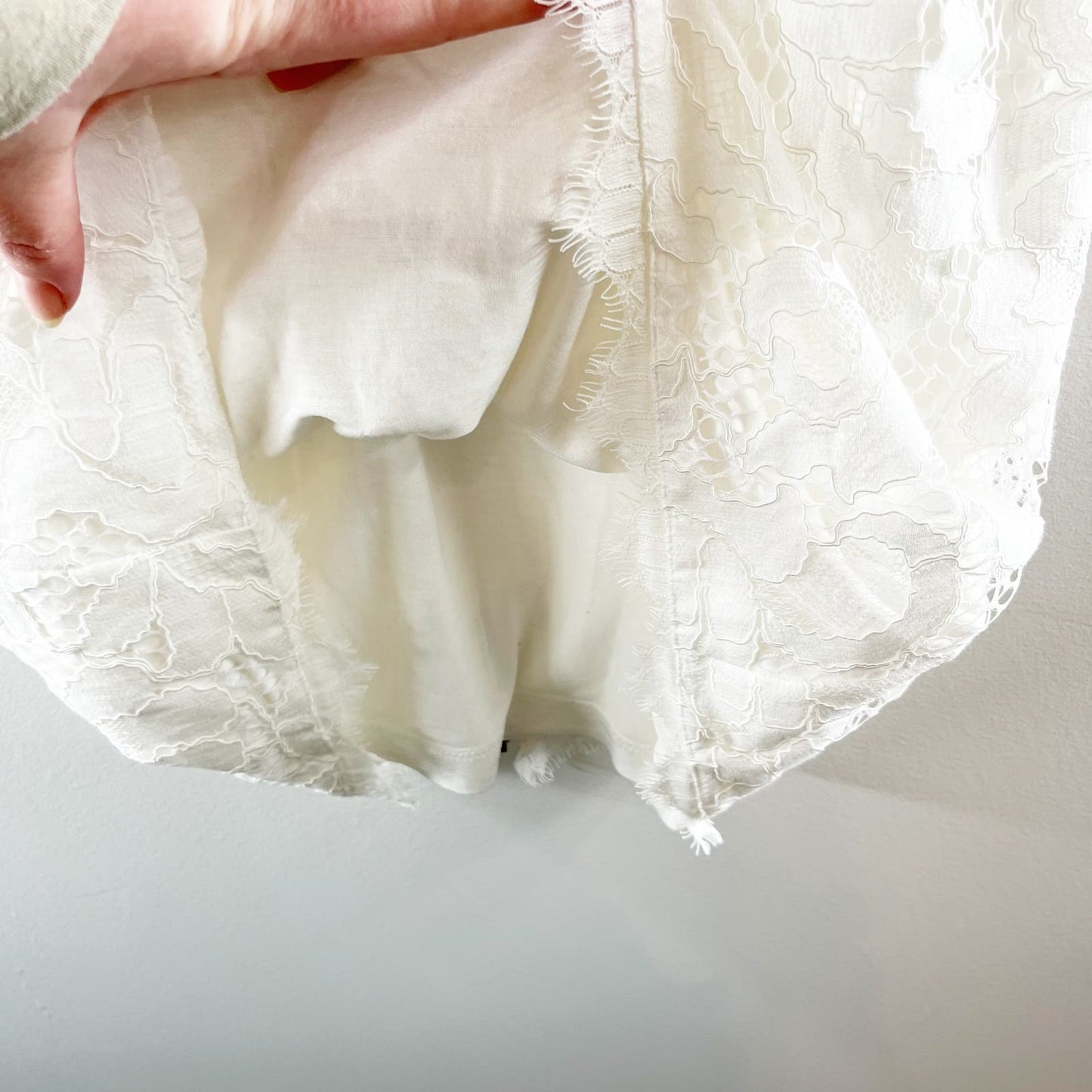 Diane Von Furstenberg Zarita Scoop Lace Mini Dress White 6