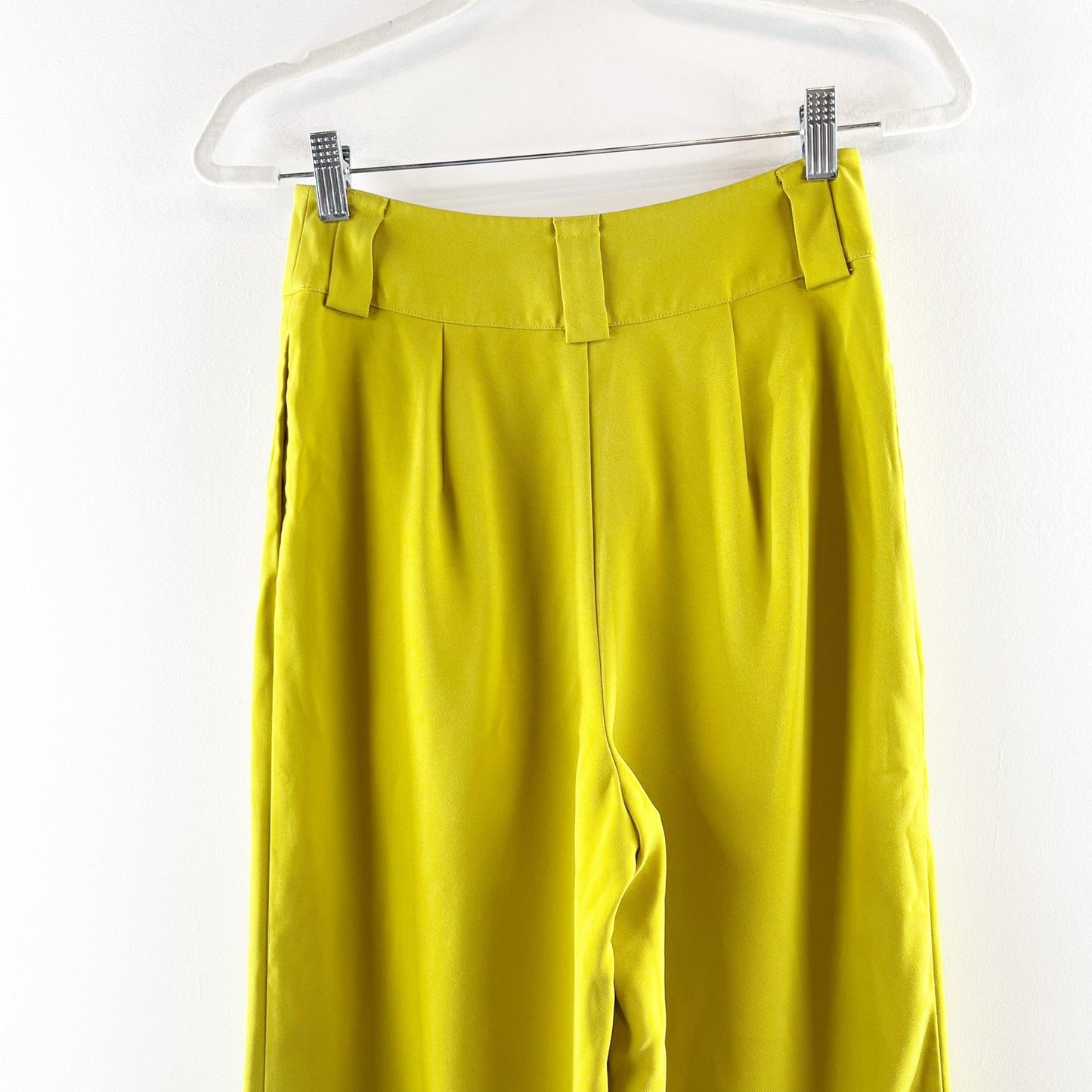 Lovers + Friends Topaz Wide Leg Trouser Pants Lime Green XS