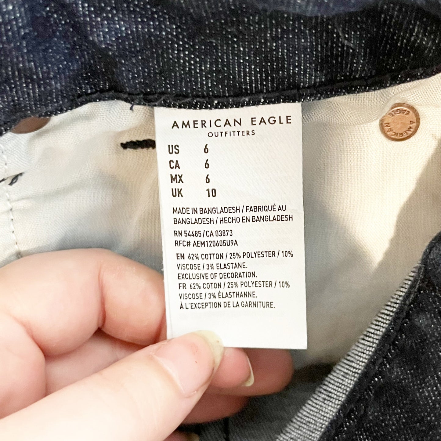 American Eagle Outfitters Ne(x)t Level Stretch Curvy Super Hi Rise Short Blue 6