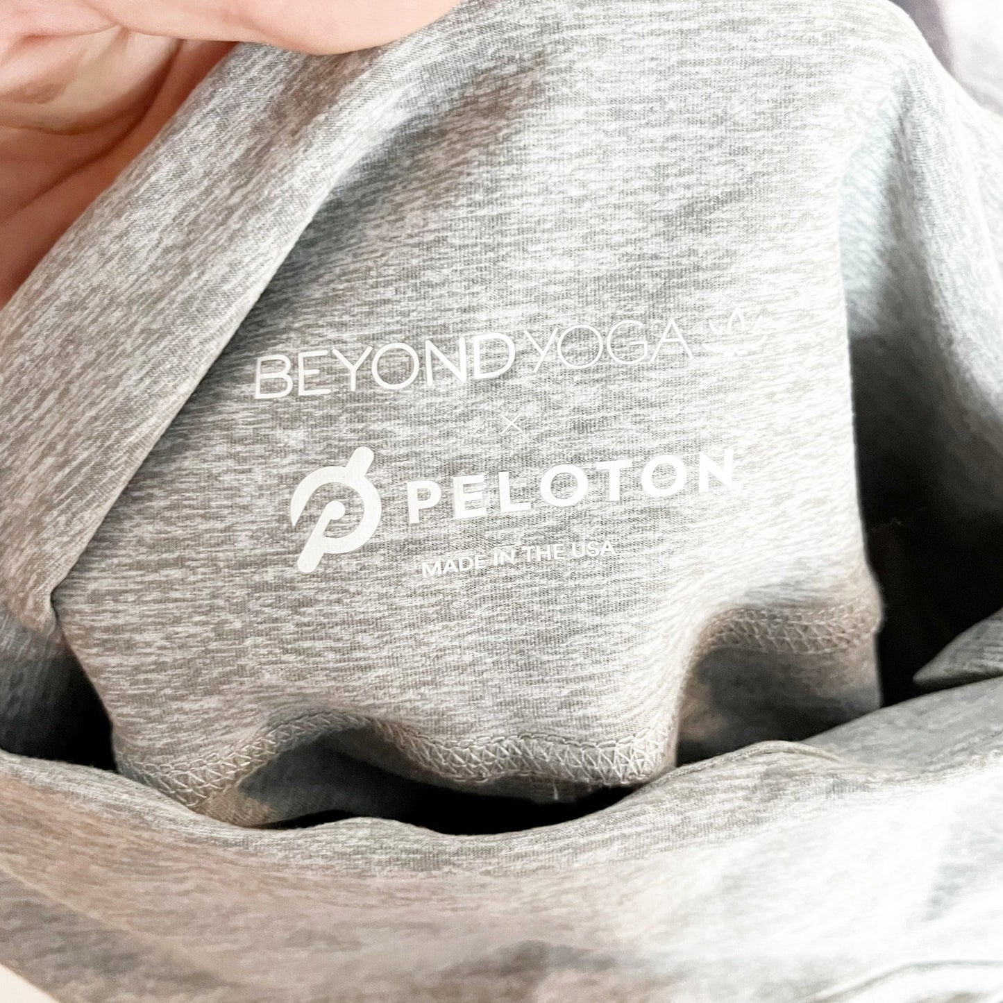 Beyond Yoga X Peloton High Rise Spacedye Side Pocket Leggings Gray Medium