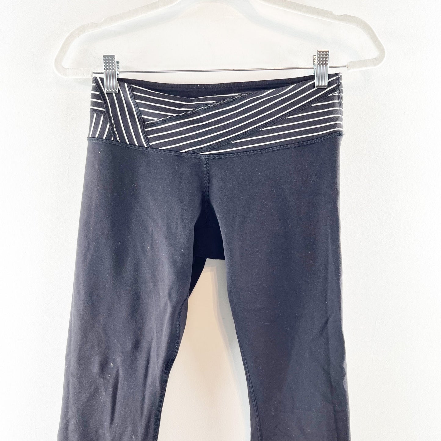 Lululemon Reversible Wunder Under Mid-rise Leggings Pants Luon Black 6