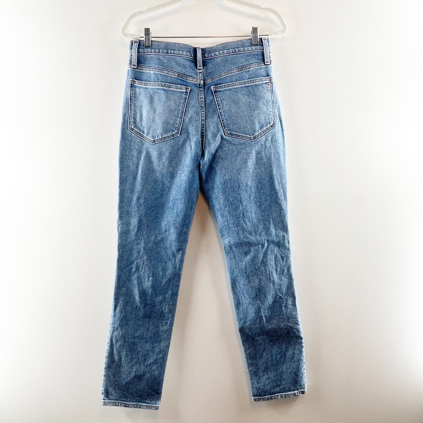 Madewell The Roadtripper High Rise Slim Boyjeans Ripped Edition Blue 26