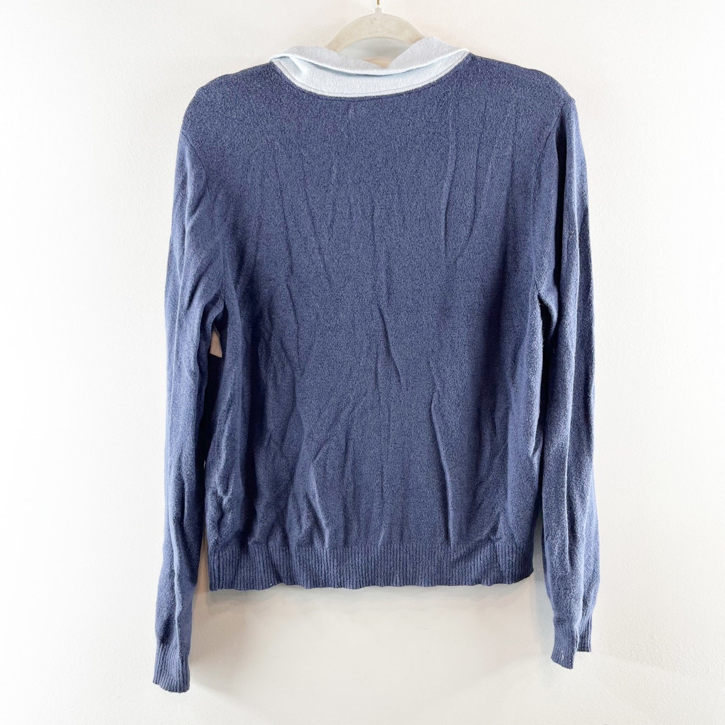 OFFLINE by Aerie Long Sleeve Sweater Track Jacket Fresh Bright Navy Blue Large
