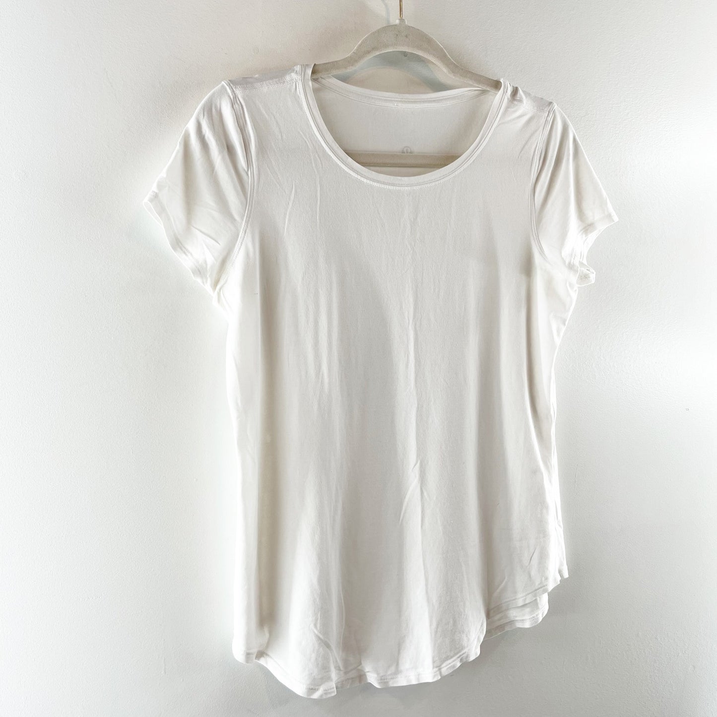 Lululemon Athletica Short Sleeve Crew Neck Training T-Shirt White Small