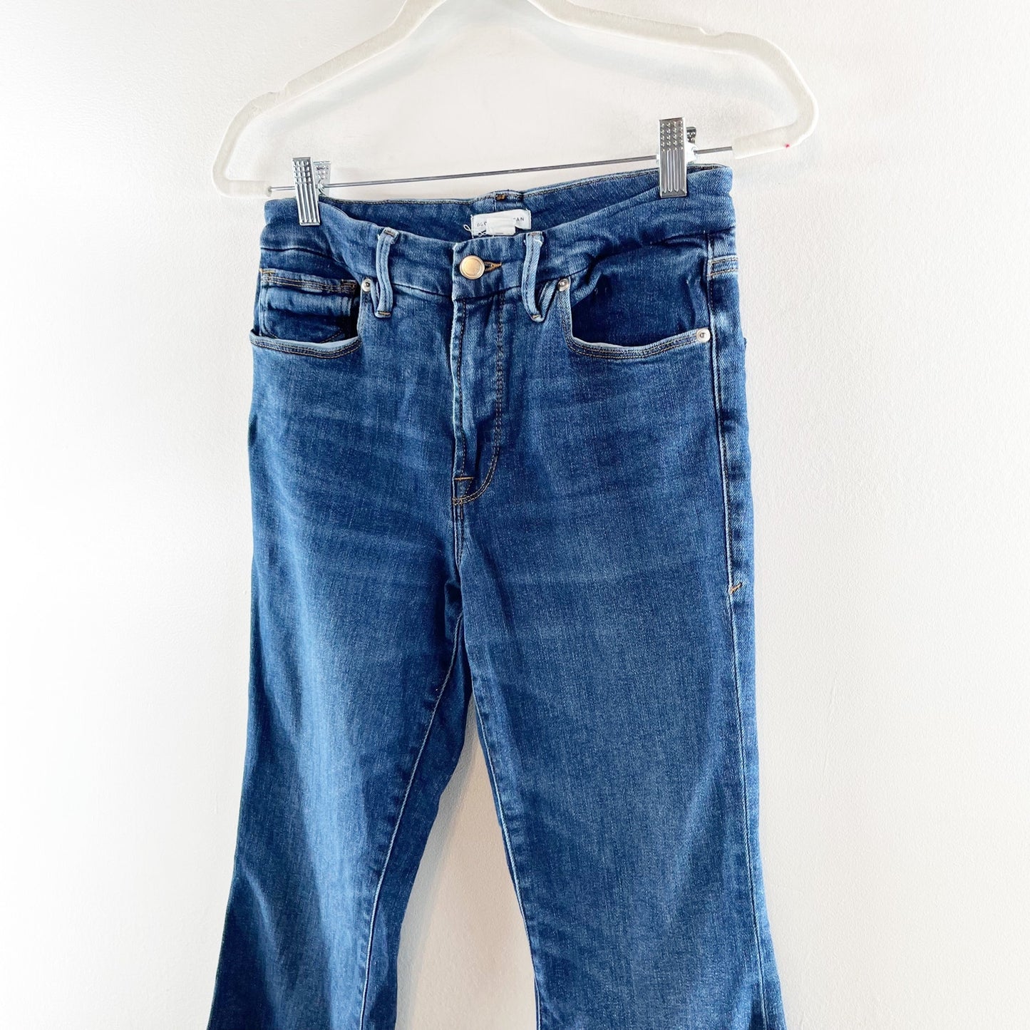 Good American Good Flare High Rise Stretch Jeans Blue 8 / 29