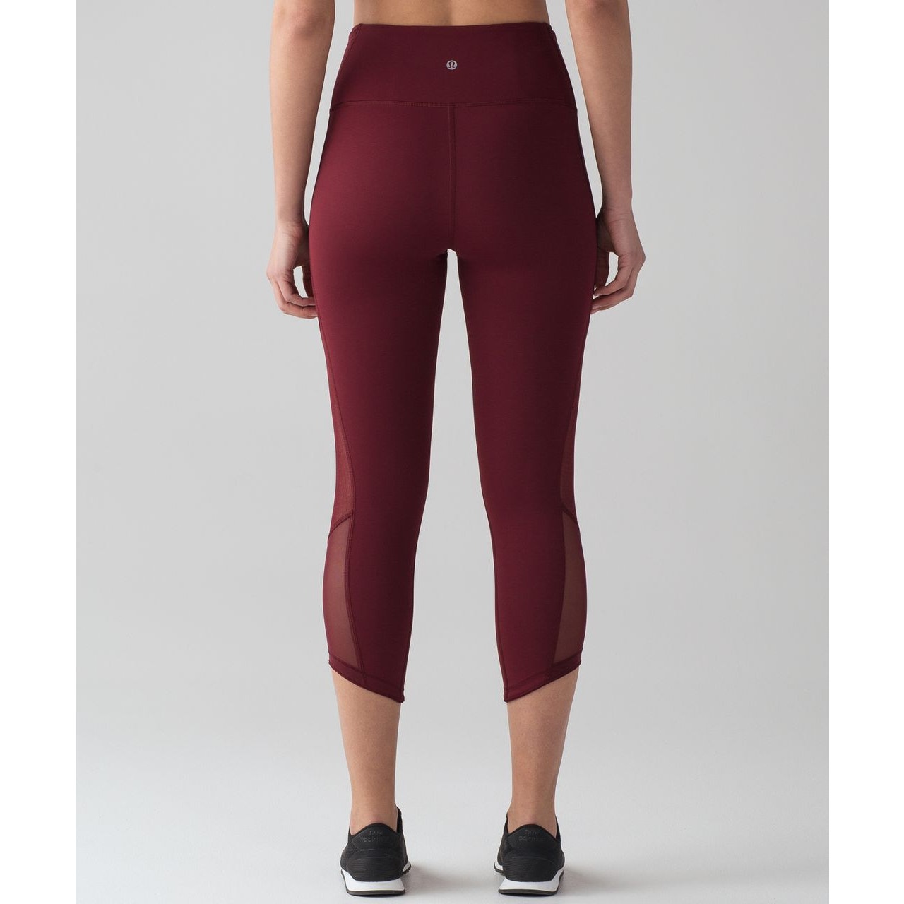 Lululemon Wunder Under Body Con Crop Leggings Deep Rouge Burgundy Red 6