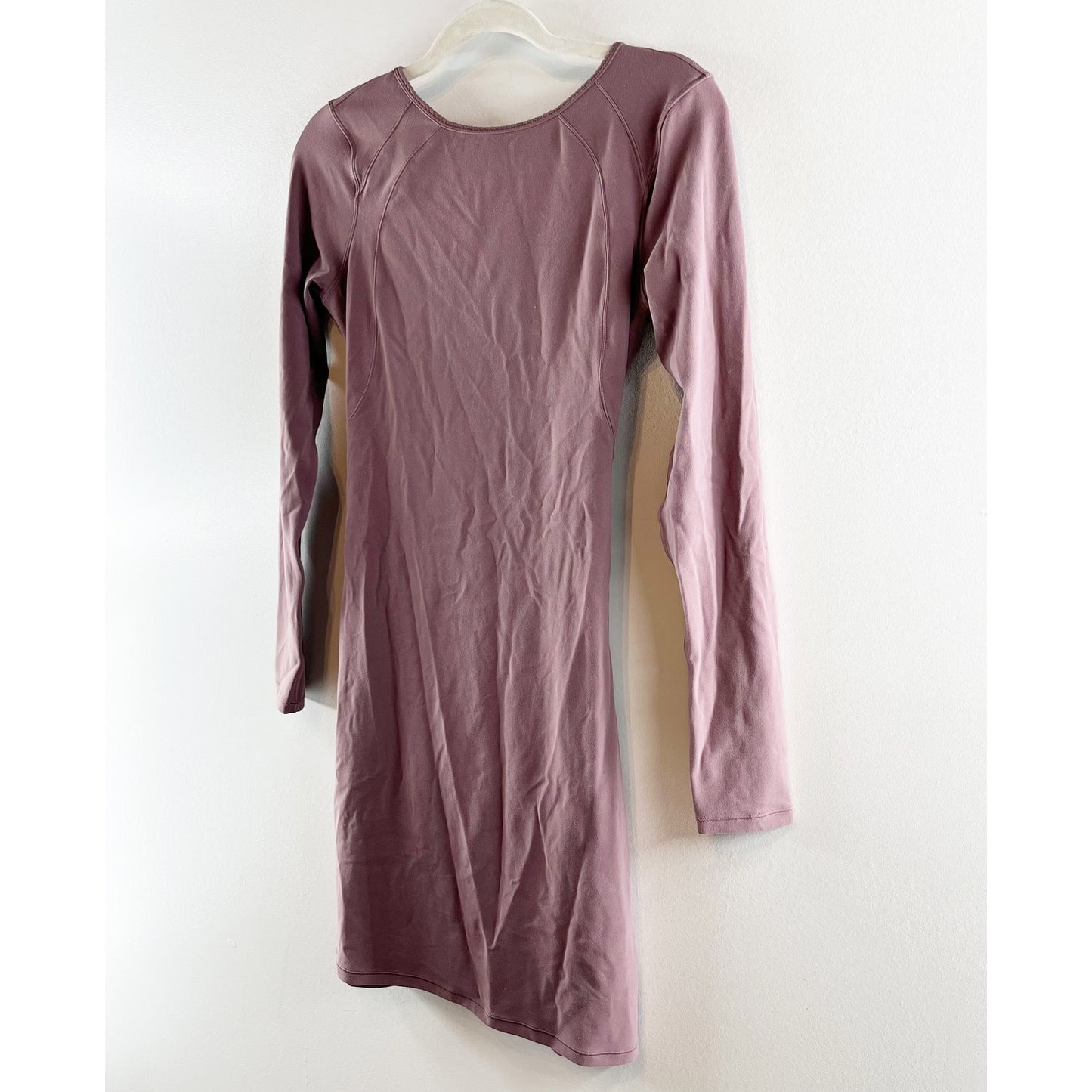 Lululemon Contour Mini Long Sleeve Dress Nulu Antique Bark Purple 6