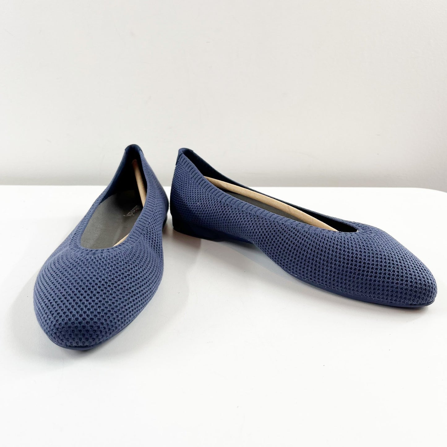 Allbirds Tree Breezer Point Ballet Knit Flats Hazy Indigo Blue 7