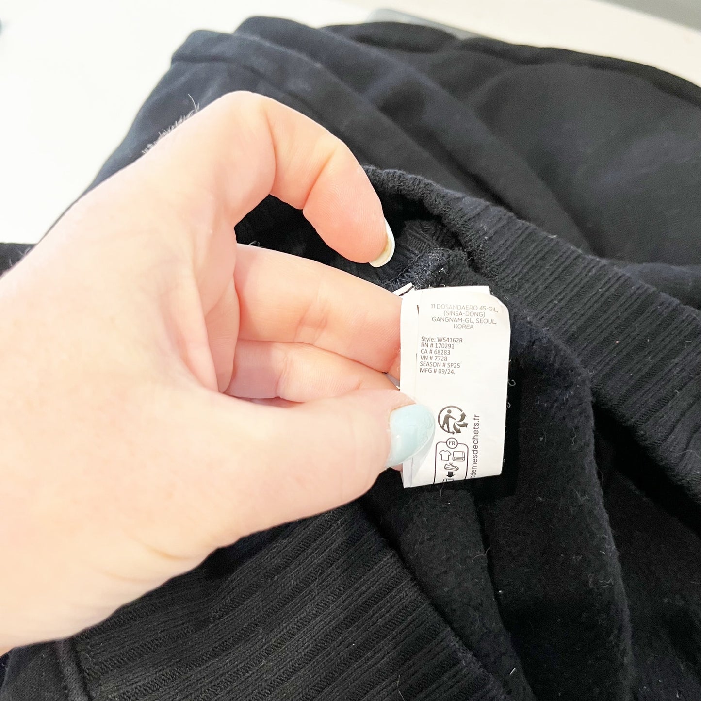 Alo Yoga Serenity Soft French Terry High Waisted Wide Leg Sweatpants Black XS