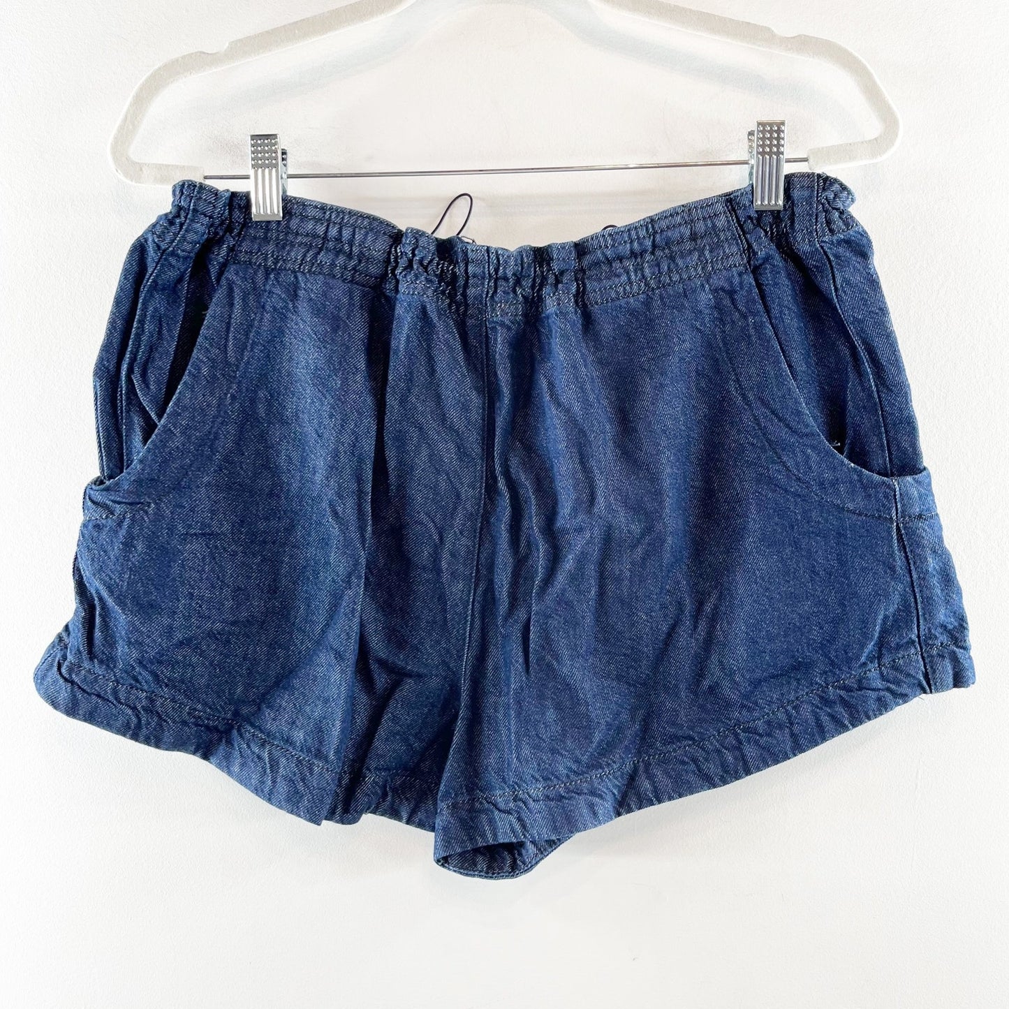 Anthropologie Pilcro Mid-Rise Denim Parachute Shorts Blue Large