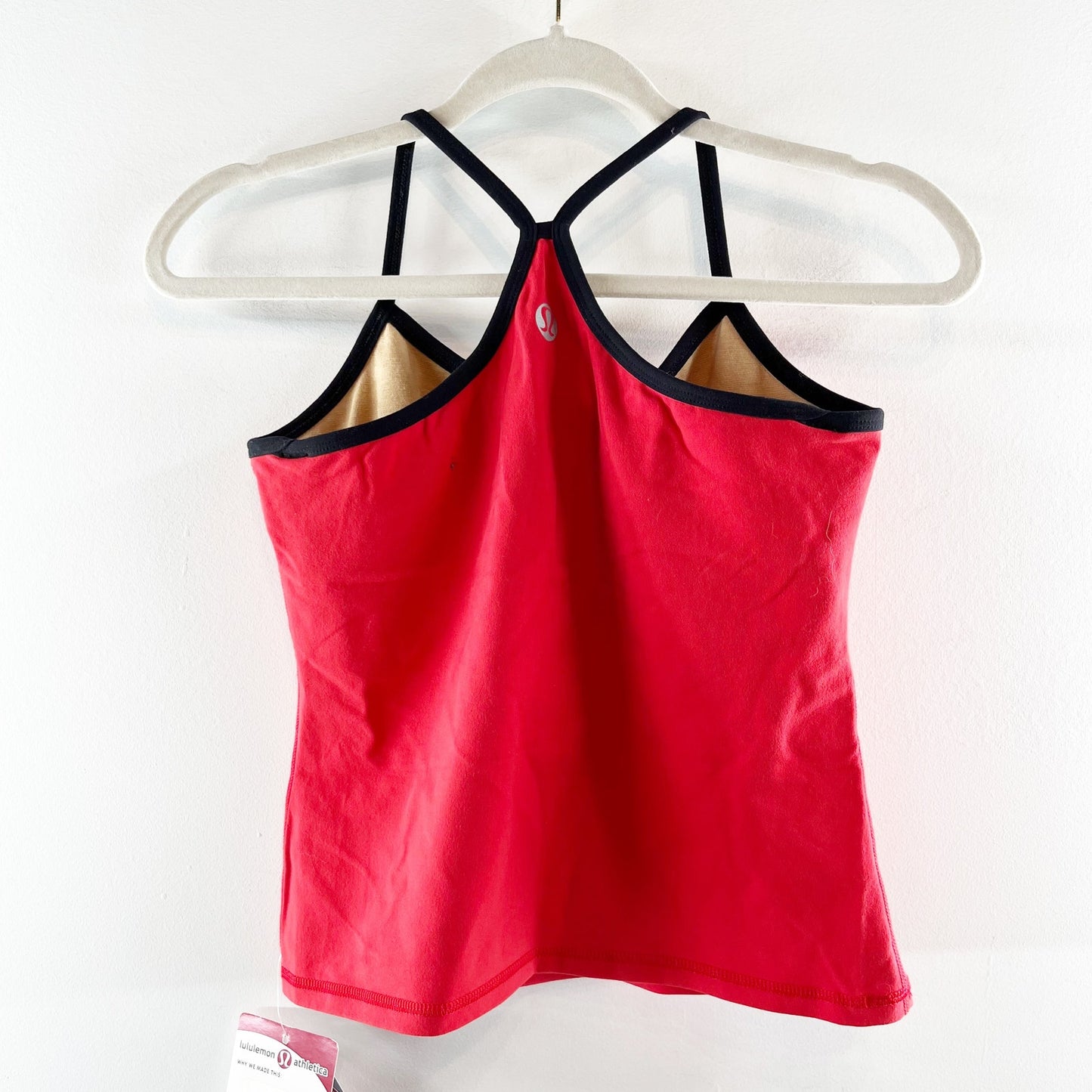 Lululemon Power Y Tank Top Red Black 8