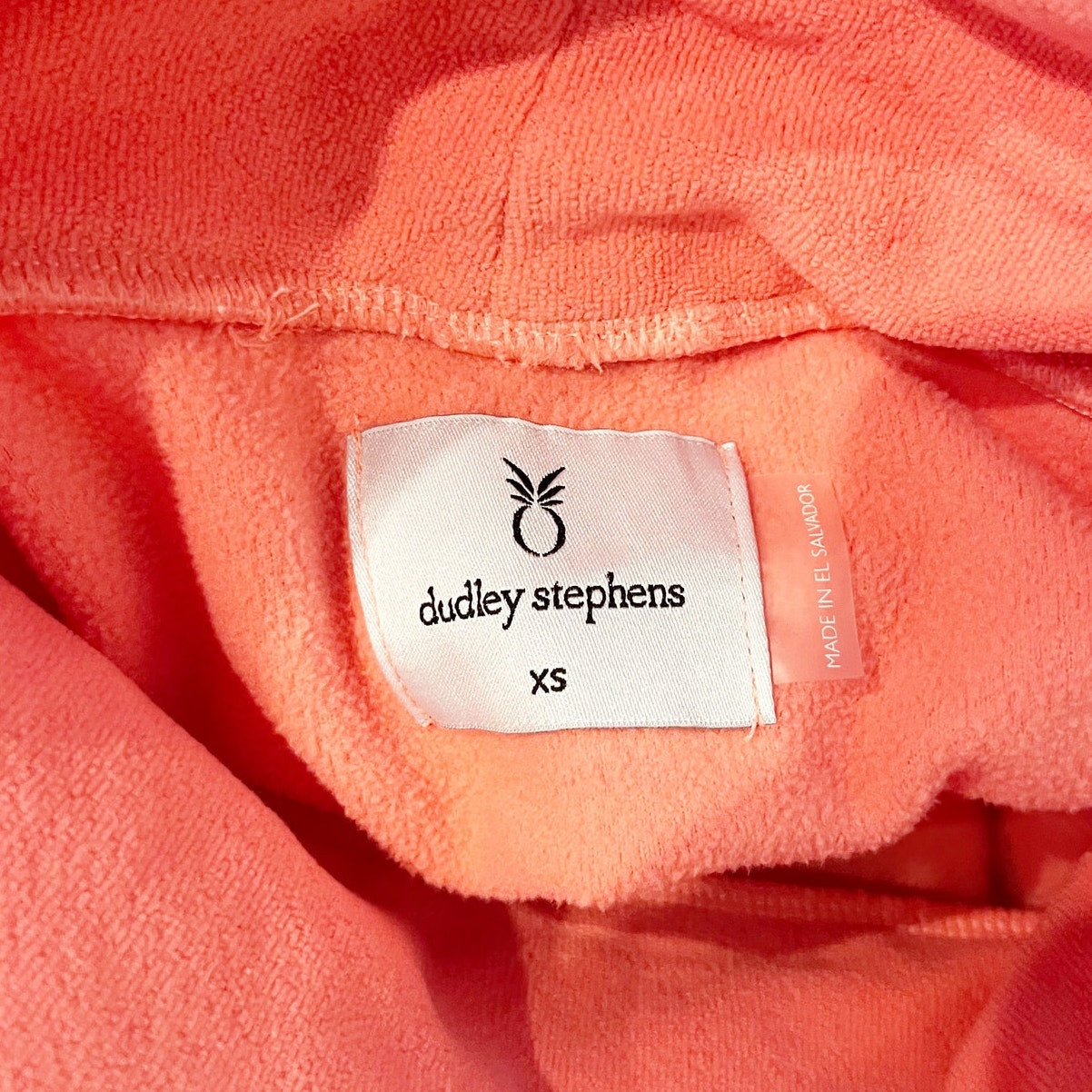 Dudley Stephens Long Sleeve Mock Neck Cropped Boxy Terry Fleece Pullover XS