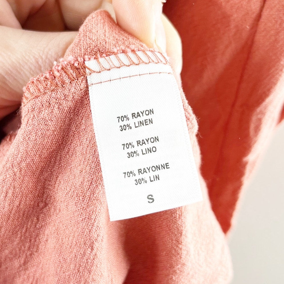 Rachel Pally Strapless Midi Dress Sundress Coral Pink Small