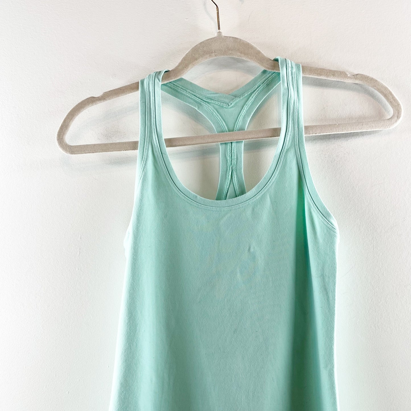 Lululemon Cool Racerback Tank Top Heathered Menthol Green 6