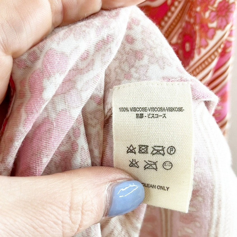 Jen's Pirate Booty Fairytale Skinny Dip Midi Satin Slip Dress Begonia Pink Large
