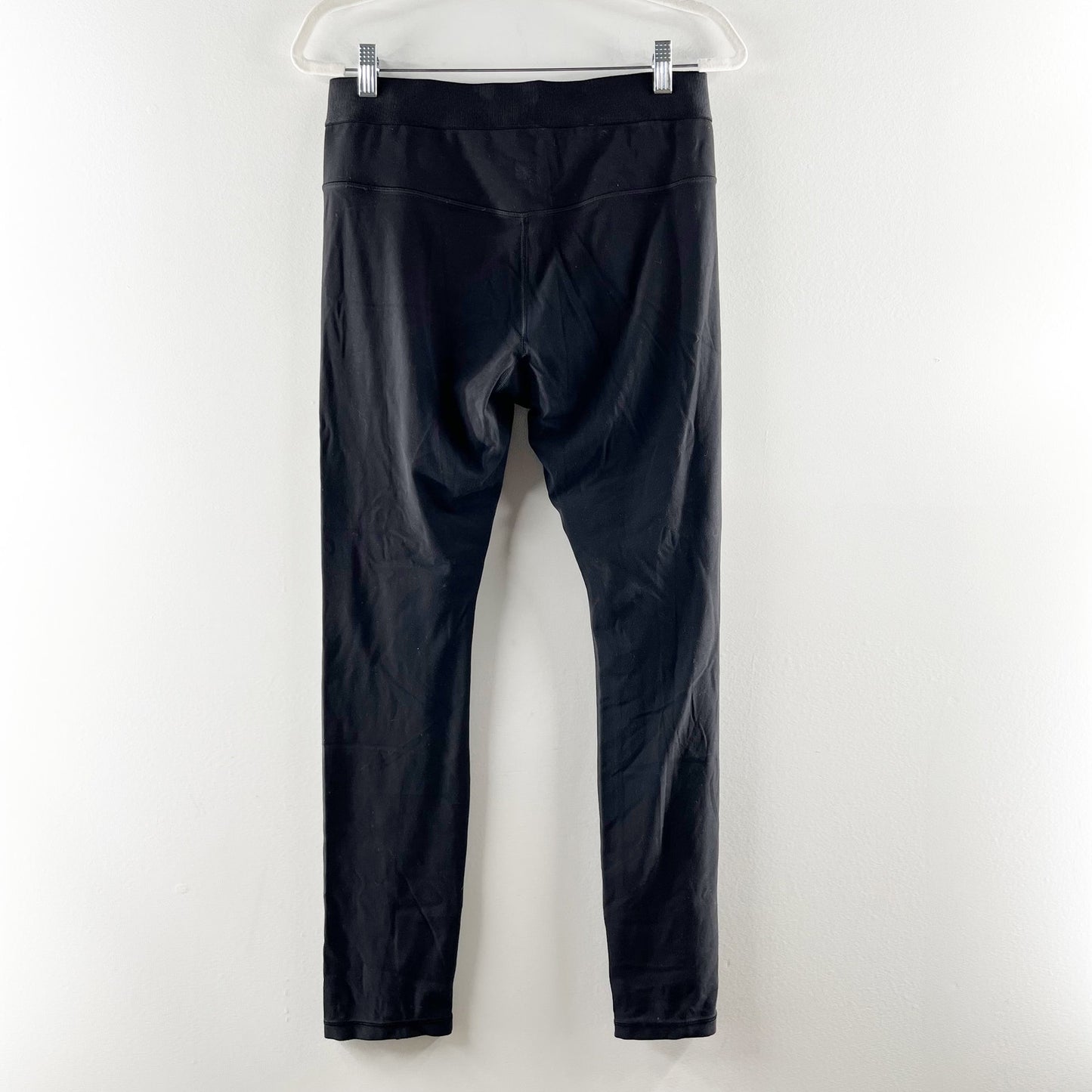 Athleta Aura High Rise Slit Flare Hem Pants Leggings Black Large