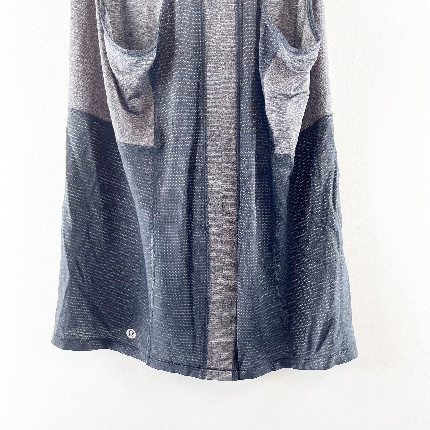 Lululemon Pedal To The Medal Singlet Tank Top Black Heathered Black Small